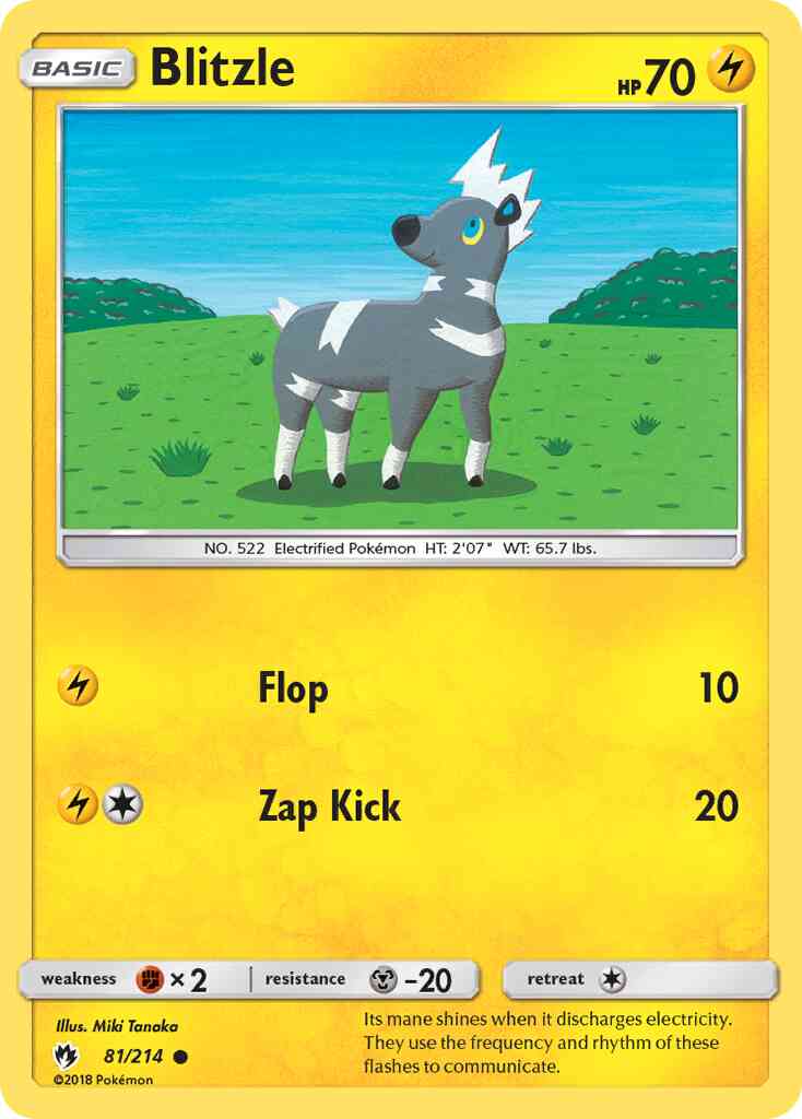 Common sm8-81 reverse – Pokémon Blitzle - 81/214 - Common [sm8-81] [Reverse Holo]