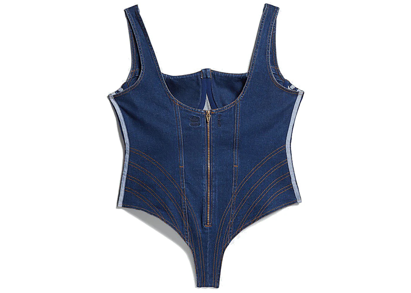 adidas Ivy Park Denim Bodysuit (Plus Size) Dark Denim - view 2