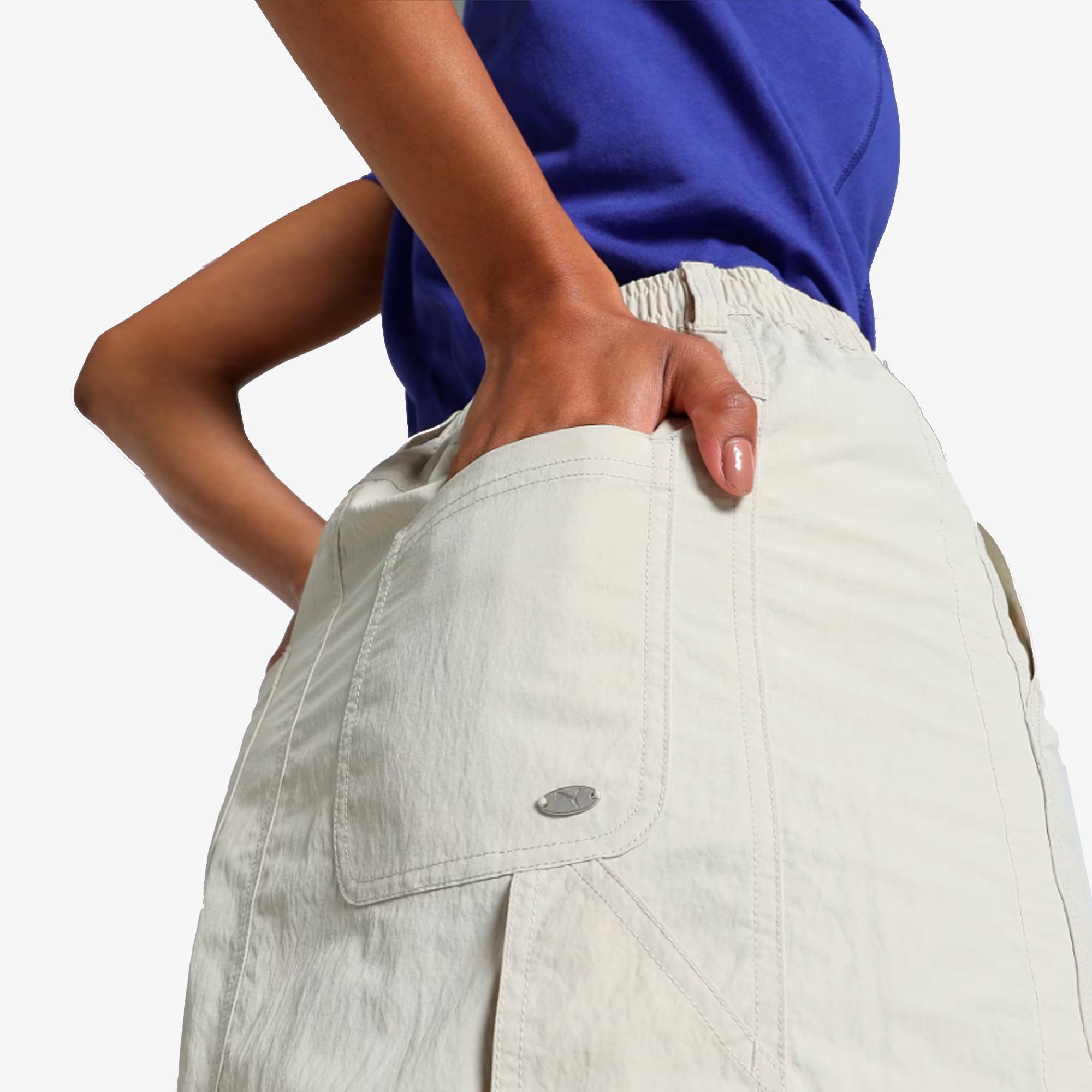 Puma | YONA RELAXED FIT CARGO SKIRT { DESERT DUST - view 3