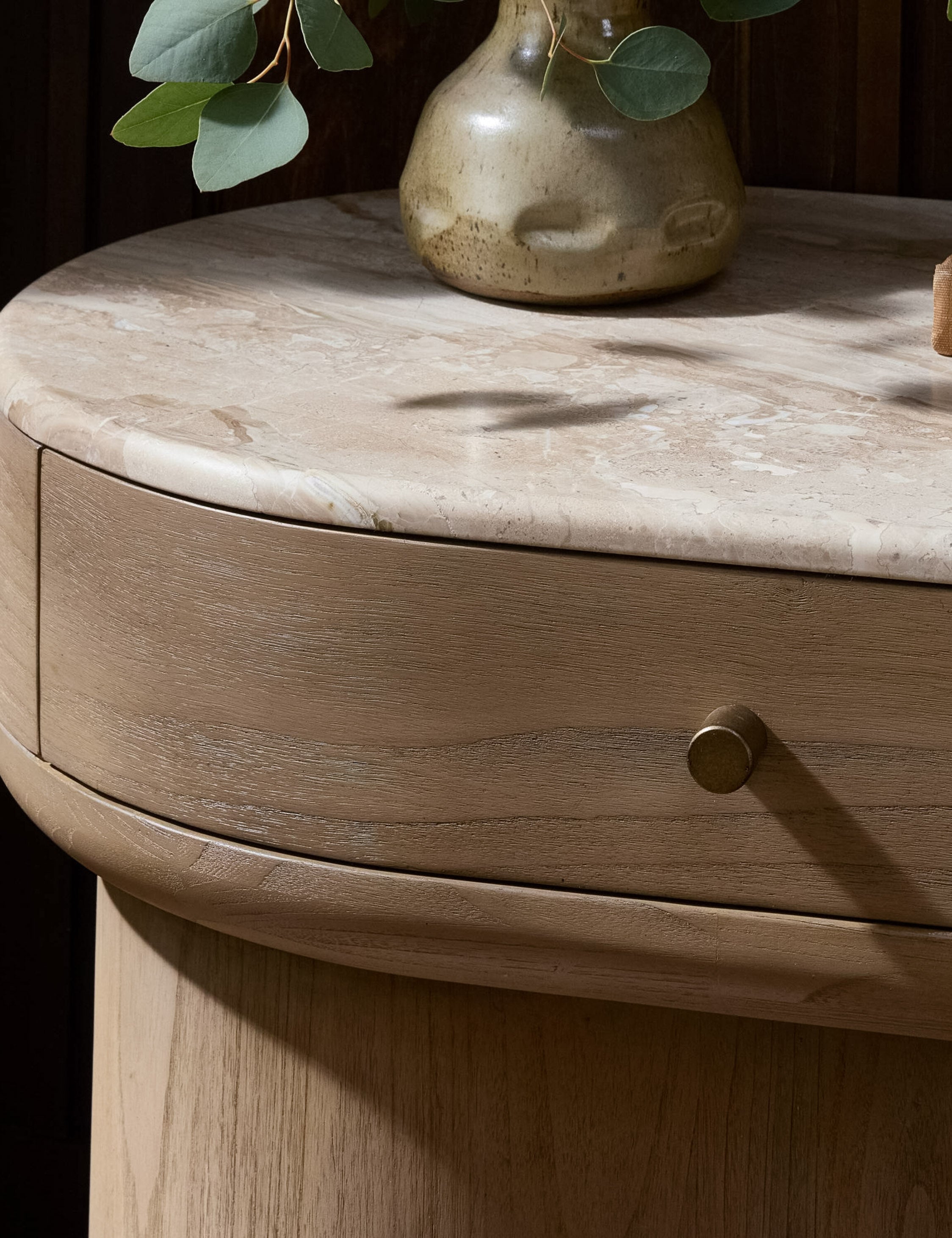 Lulu and Georgia Ligia Nightstand – Sand Marble - view 7