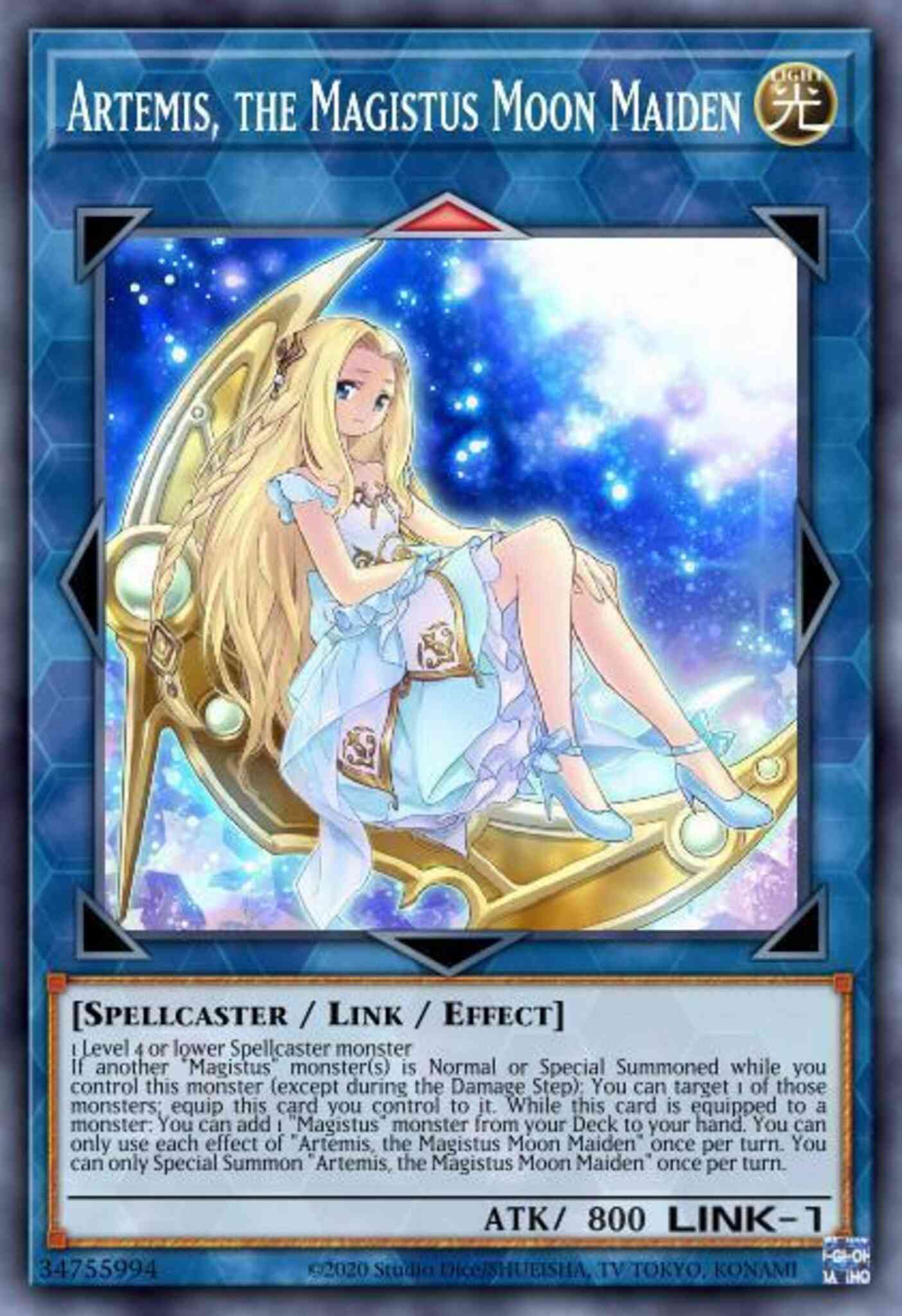 Artemis the magistus – Yu-Gi-Oh! Artemis, the Magistus Moon Maiden - GEIM-EN008 - Collector's Rare - 1st Edition