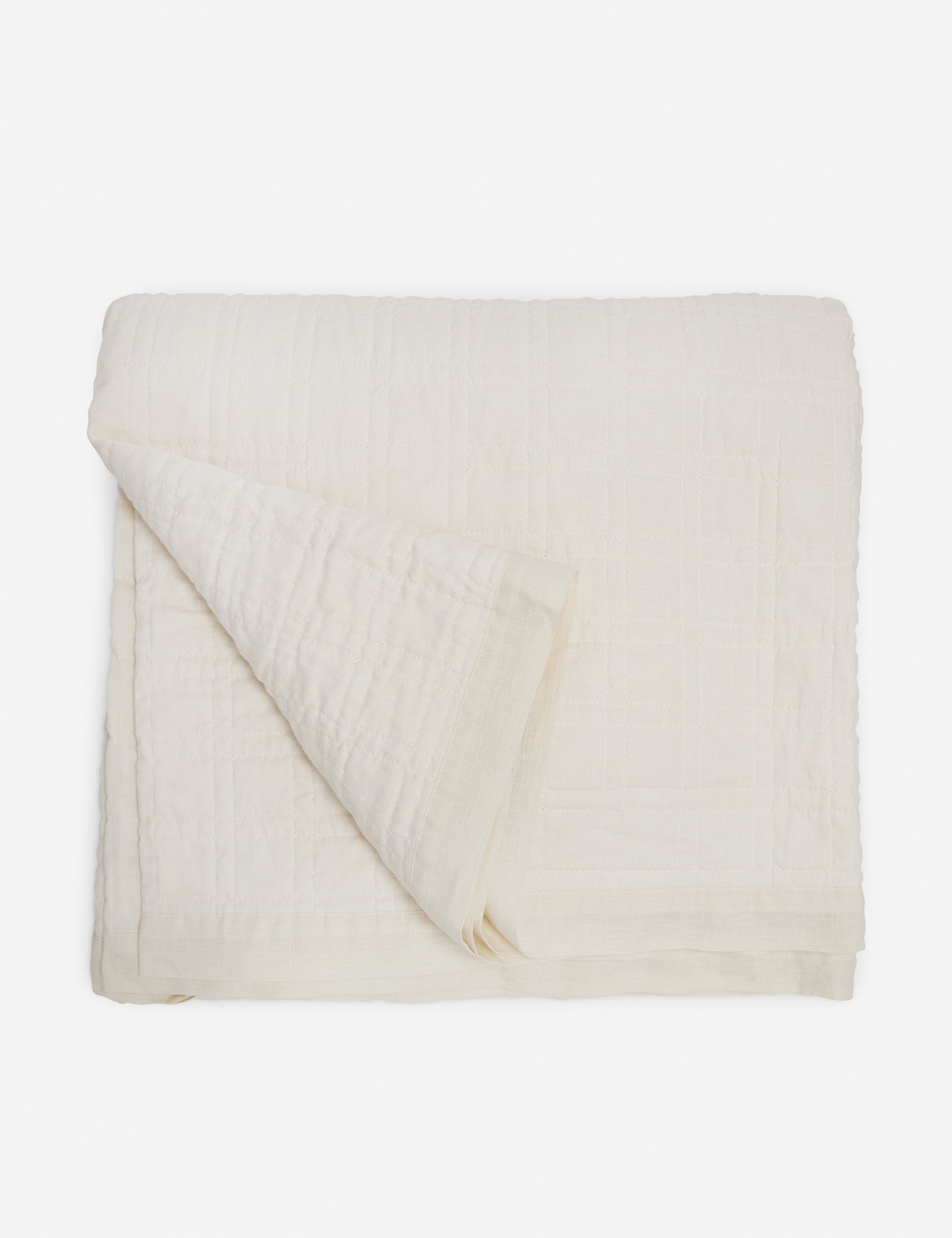 Lulu and Georgia Owen Linen Cotton Coverlet by Pom Pom at Home