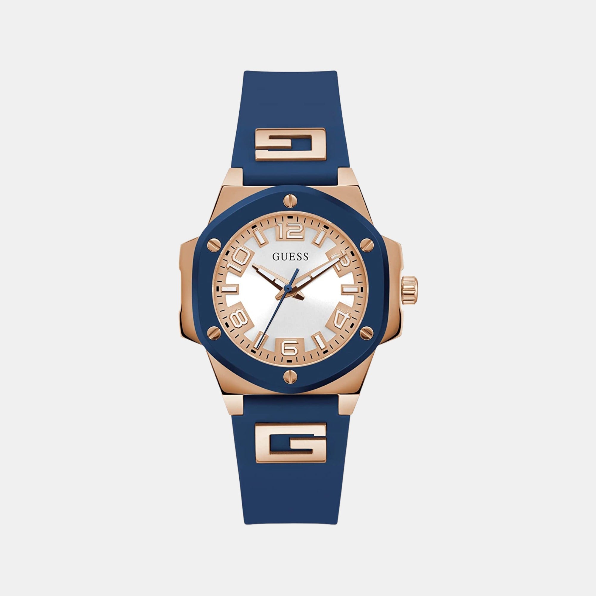 Guess G Hype Women Quartz Two Tone Dial Analog Silicone Watch GW0555L4