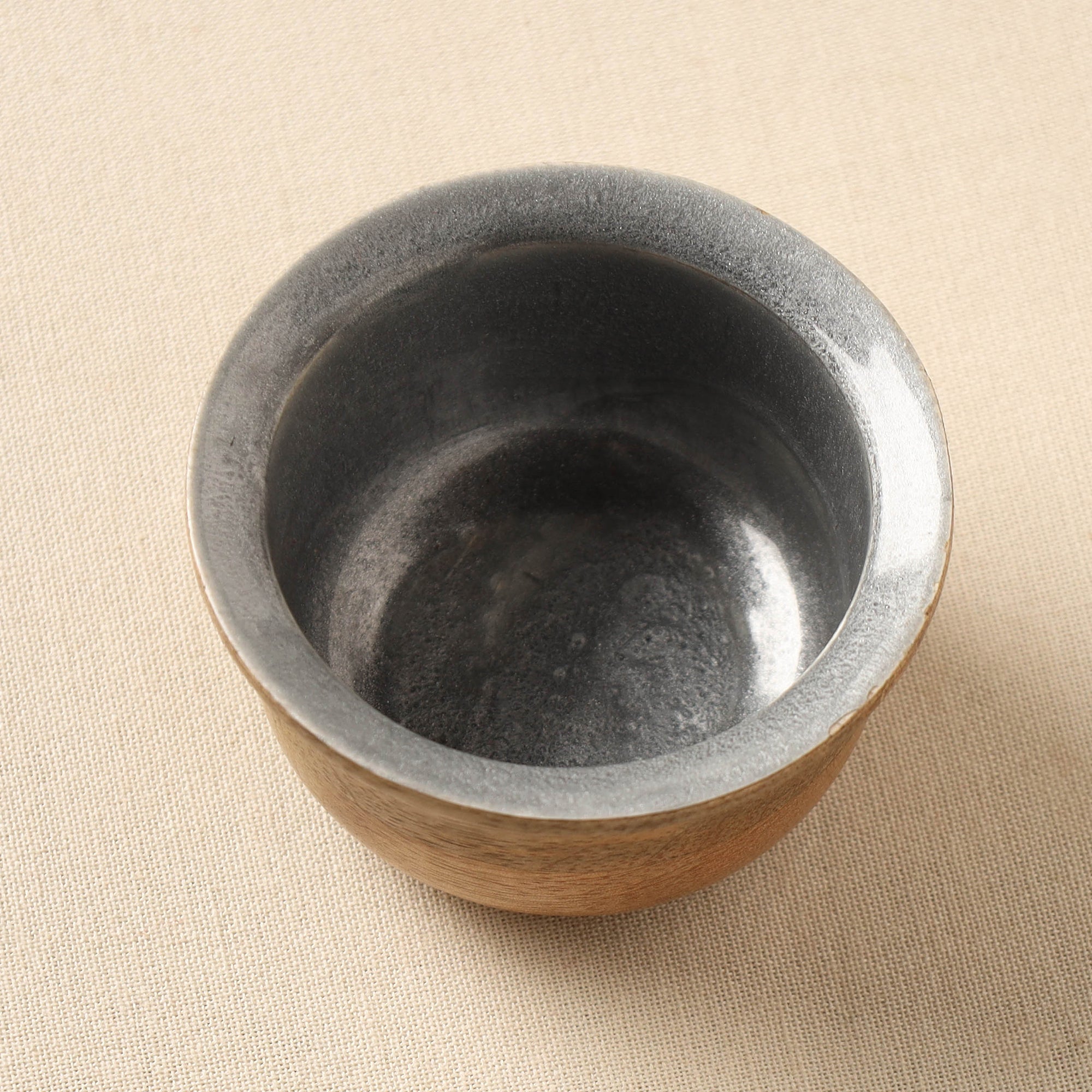 HAVELI CHRONICLES Brown - Handcrafted Mango Wooden Bowl (3 x 3 in) - view 2