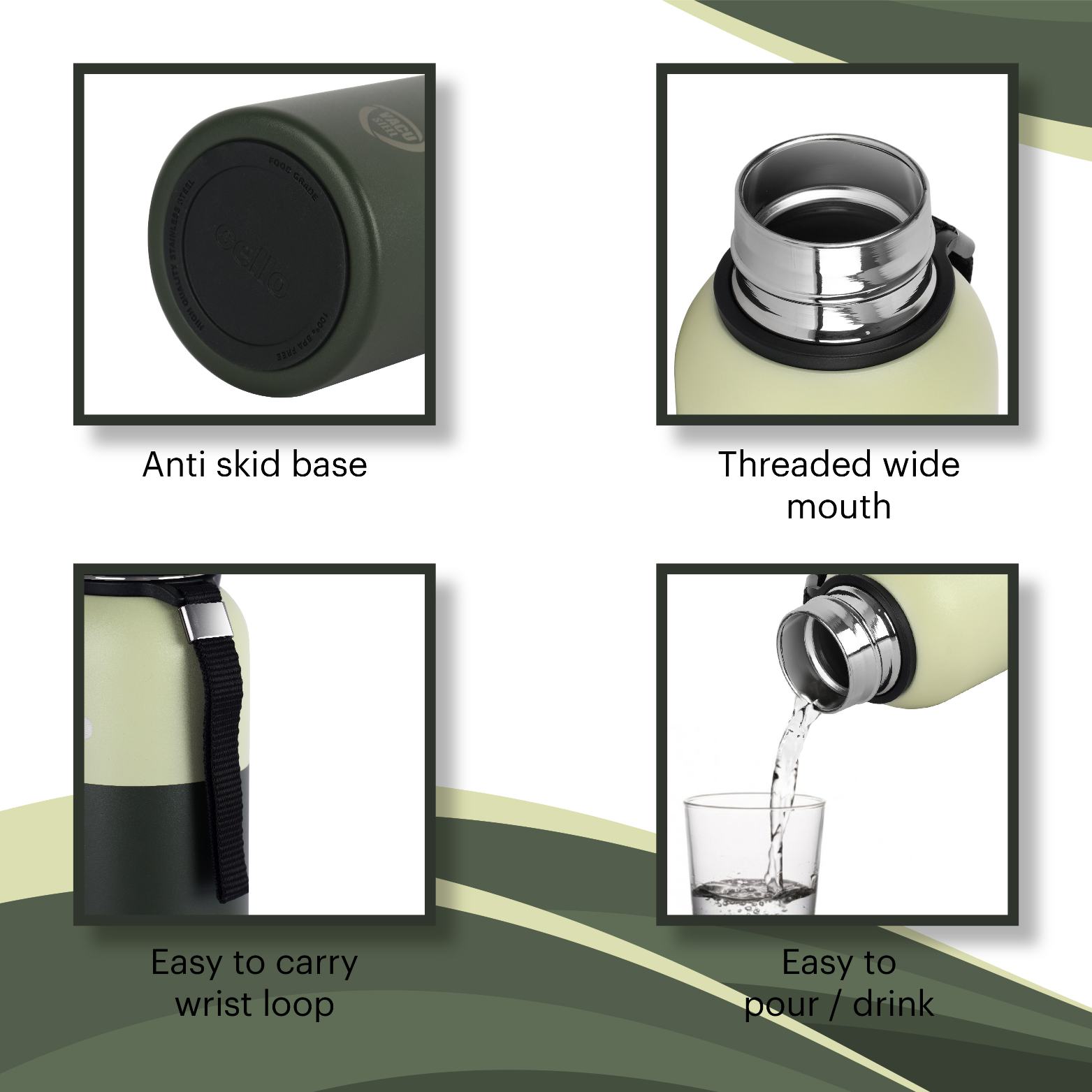 Cello Neo Kent Flask, Vacusteel Water Bottle, 750ml - view 29