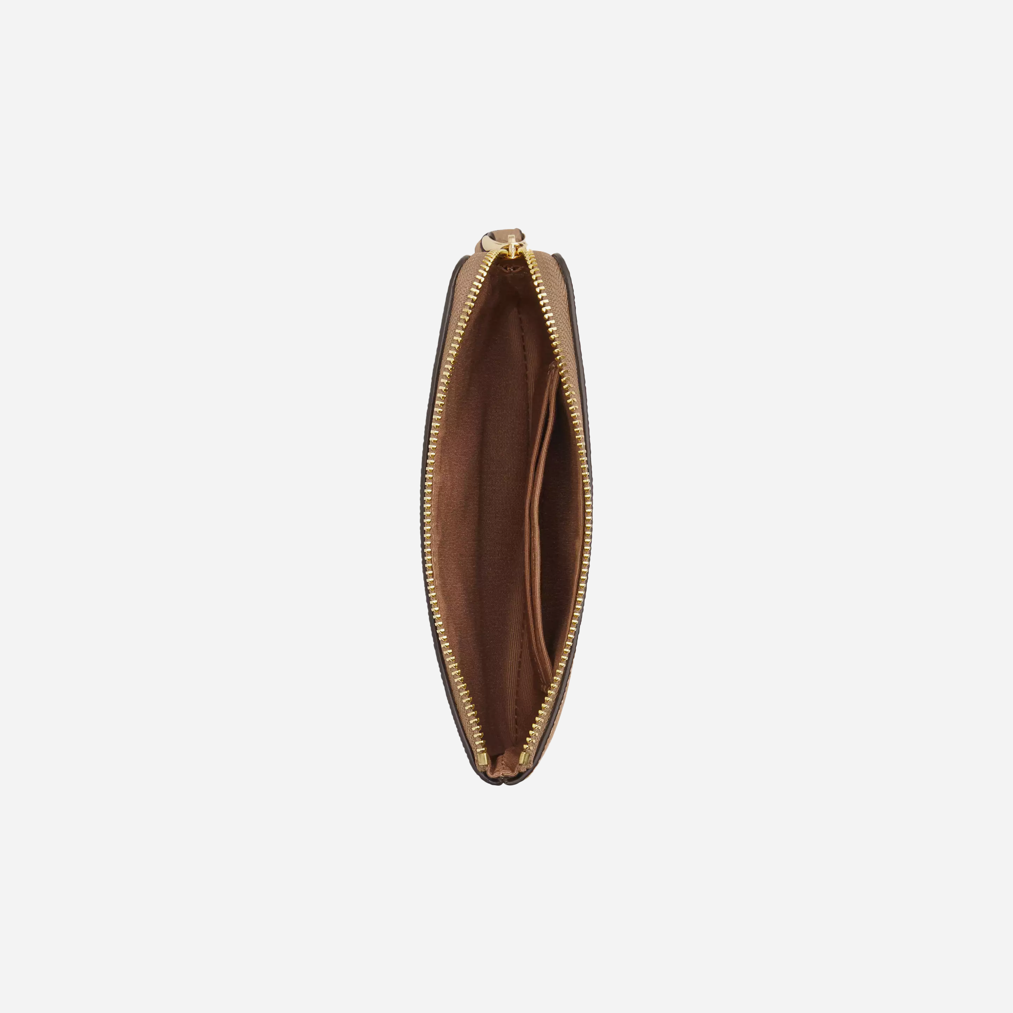 COACH Corner Zip Wristlet Gold/Taupe - view 2