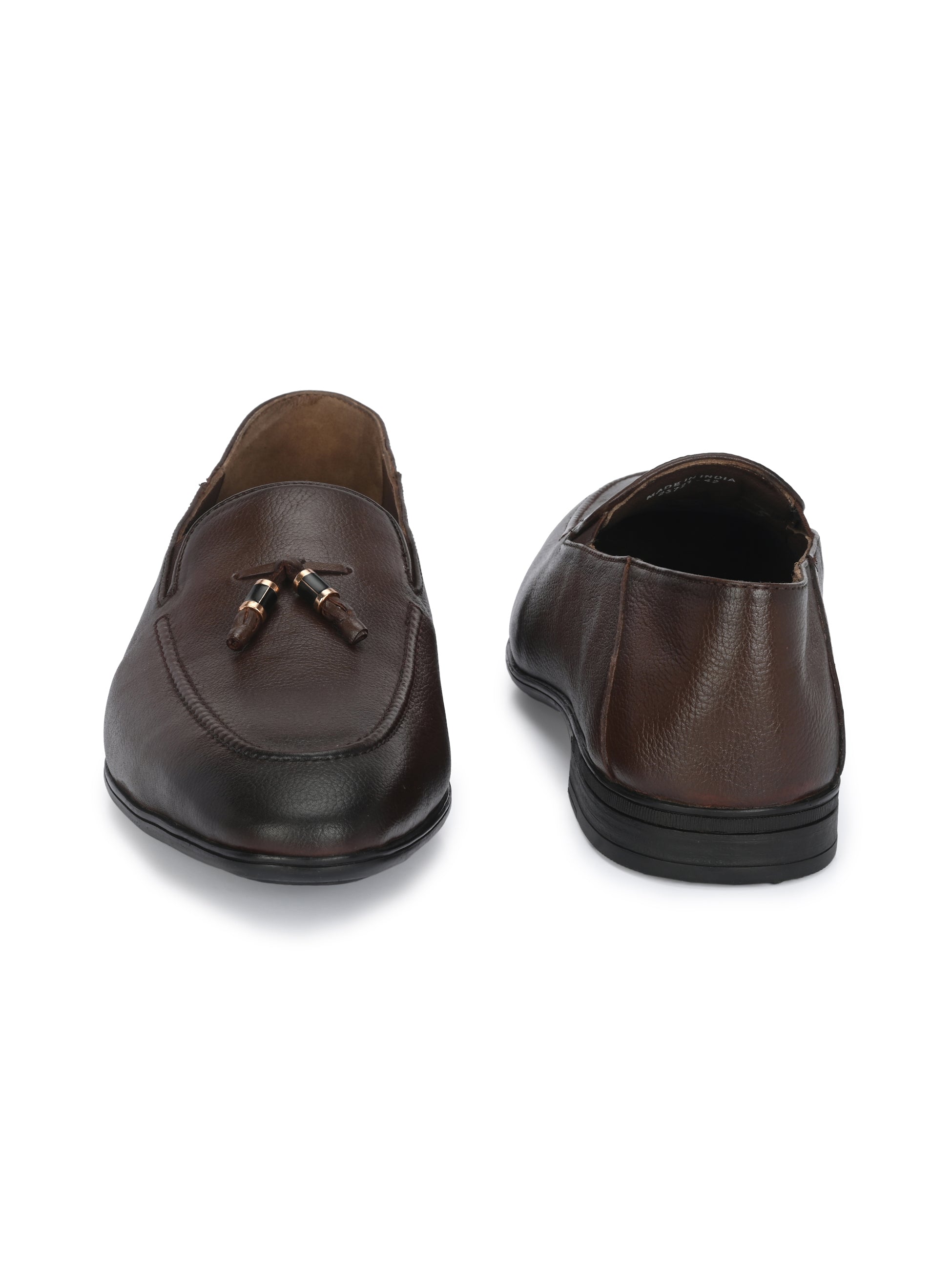 Egoss Shoes Egoss Gold Tassel Loafers for Men