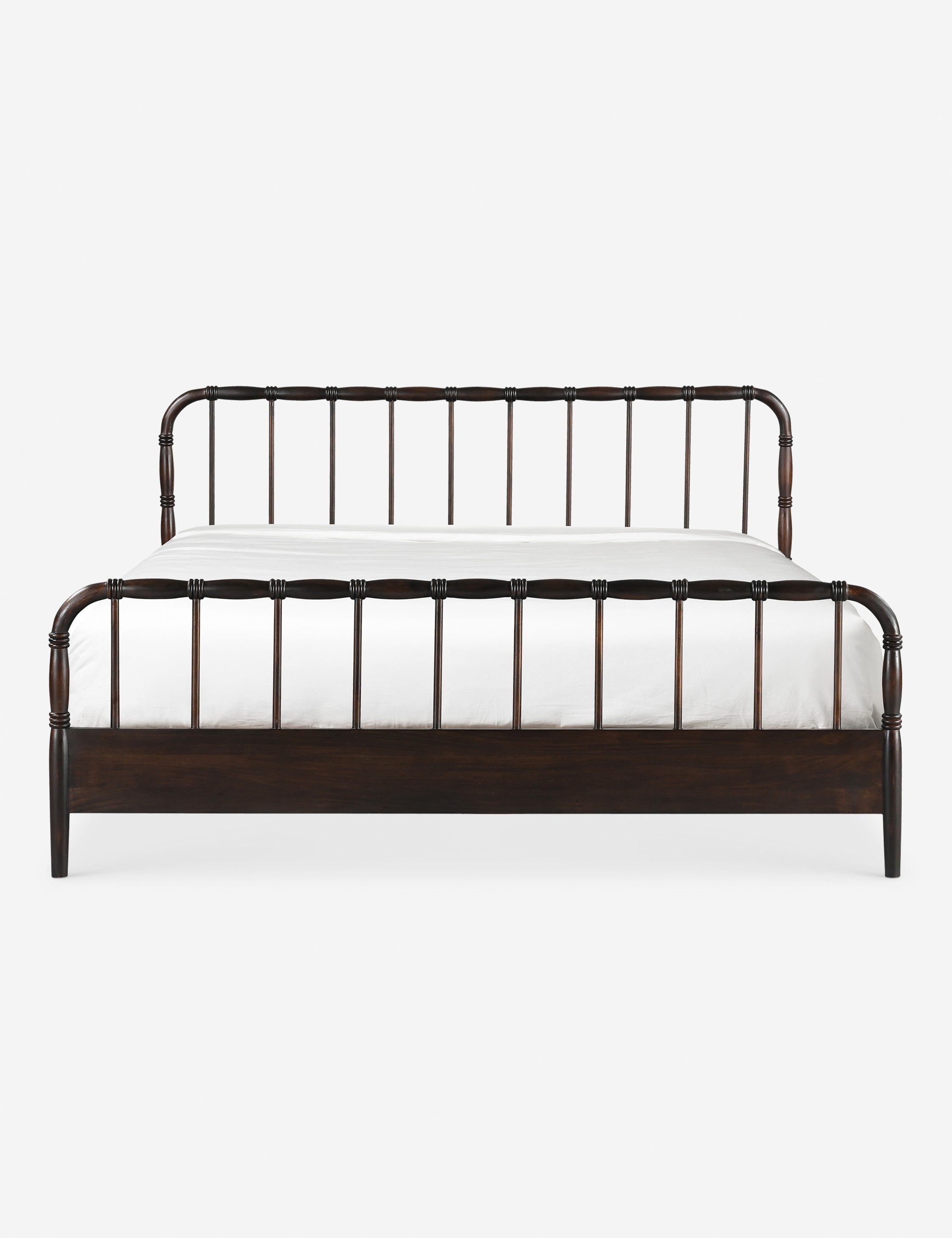 Lulu and Georgia Wallis Platform Bed – Dark Brown