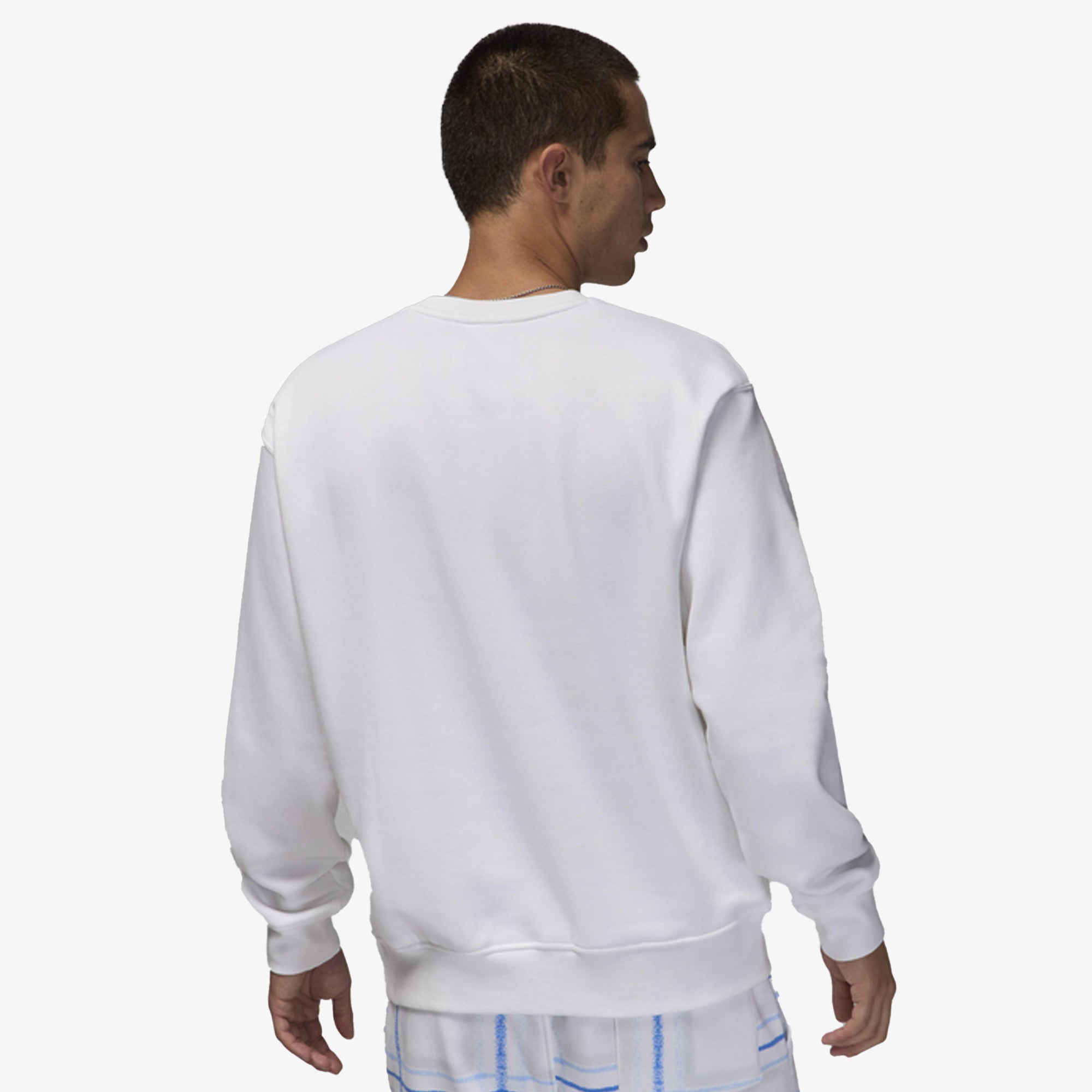 Jordan | Fleece Crew-neck Sweatshirt { White - view 2