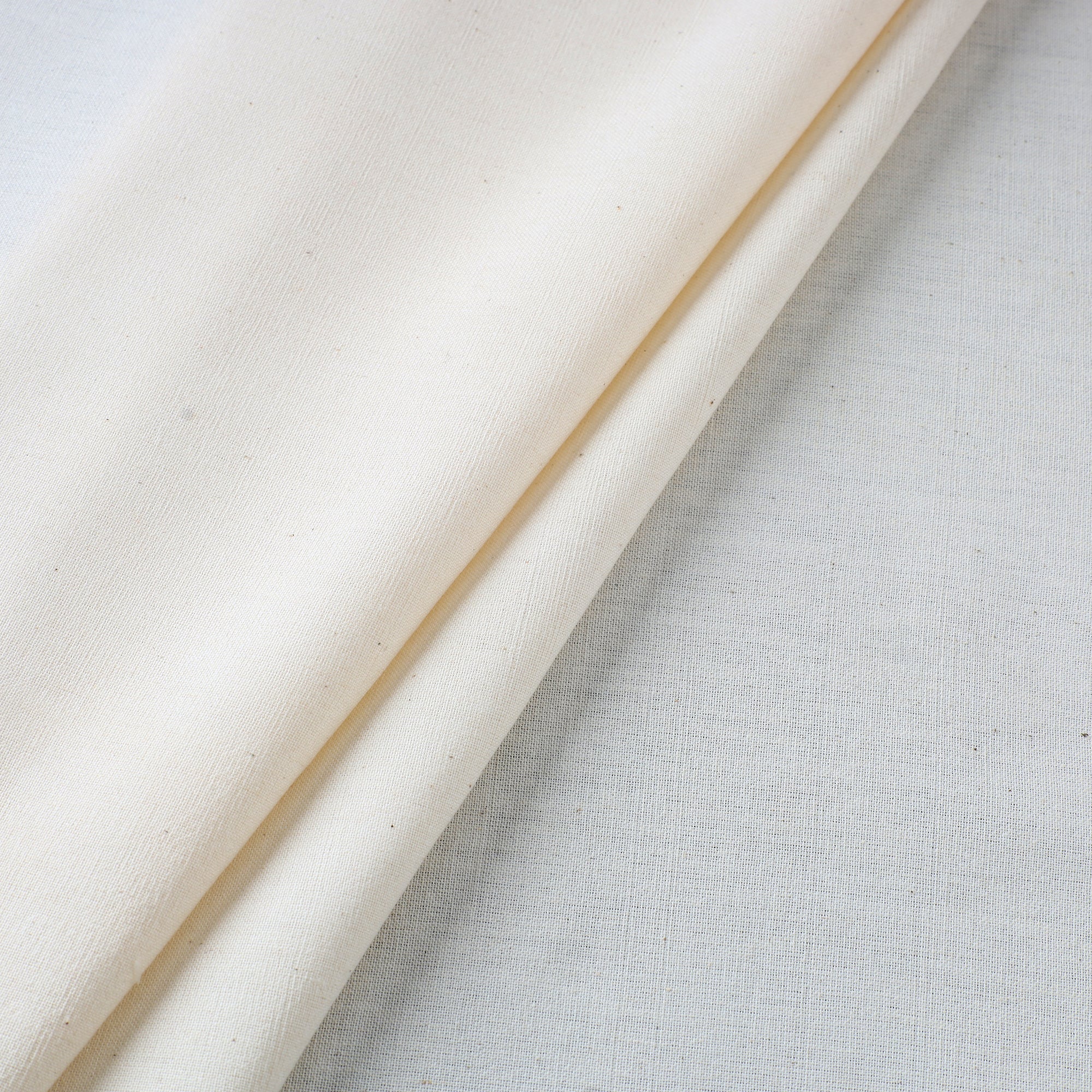 AHA VASTRA HANDLOOM Beige - Jhiri Pure Handloom Cotton Fabric 11 - view 2