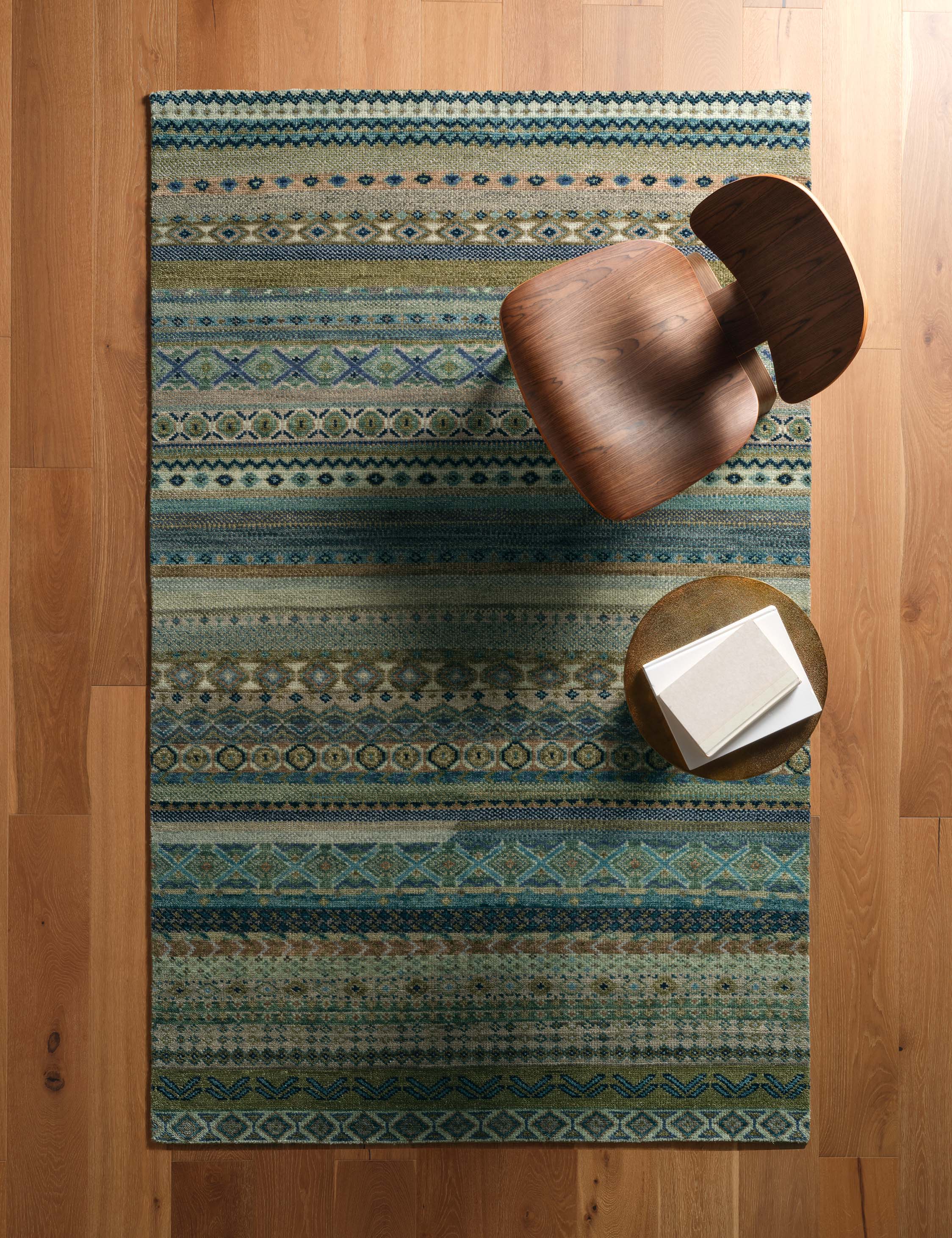 Lulu and Georgia Sufyan Hand-Knotted Wool Rug - view 2
