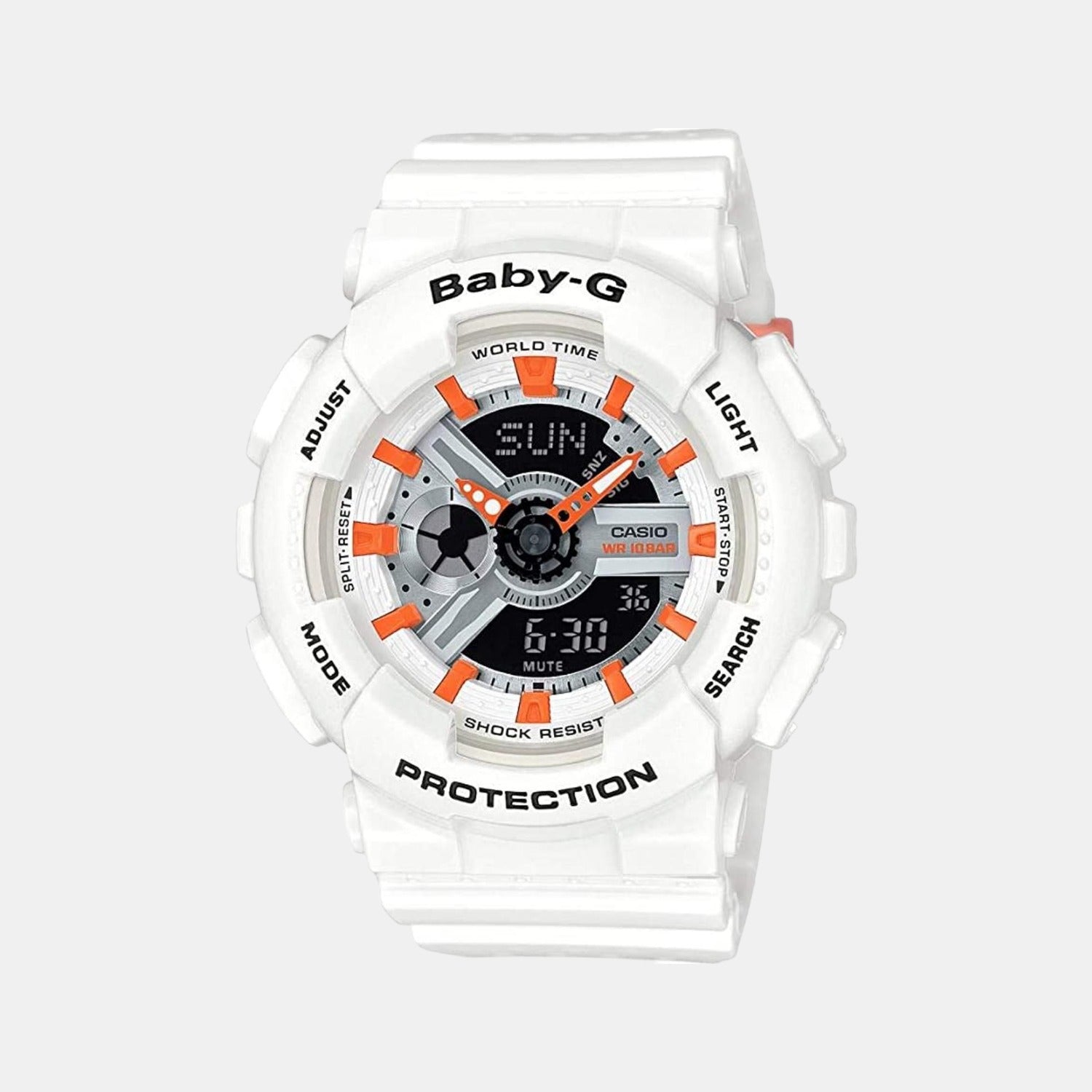 Casio Baby-G Unisex Quartz Black Dial Analog-Digital Resin Watch B180