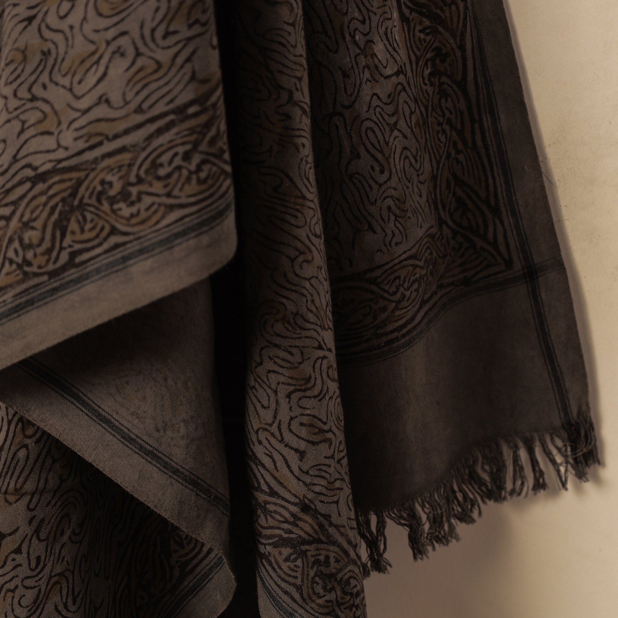 ITOKRI CRAFTS INITIATIVE Brown - Akola Block Printed Pure Handloom Cotton Towel - view 3