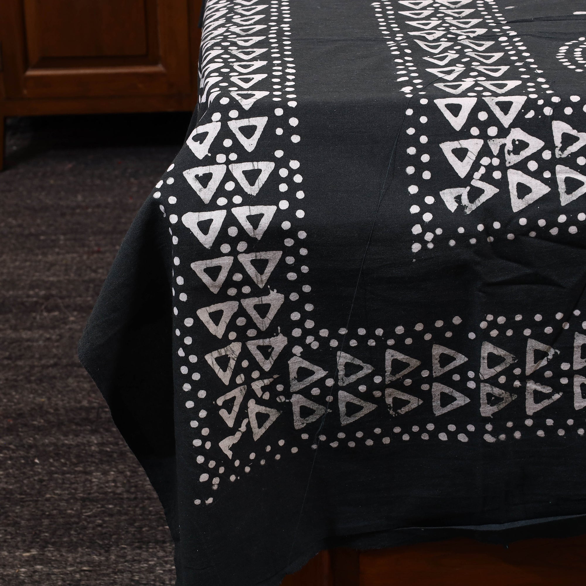BATIK BY MD. SHARIFF Black - Cotton Hand Batik Print Single Bedsheet (91 x 57 ) 34 - view 3