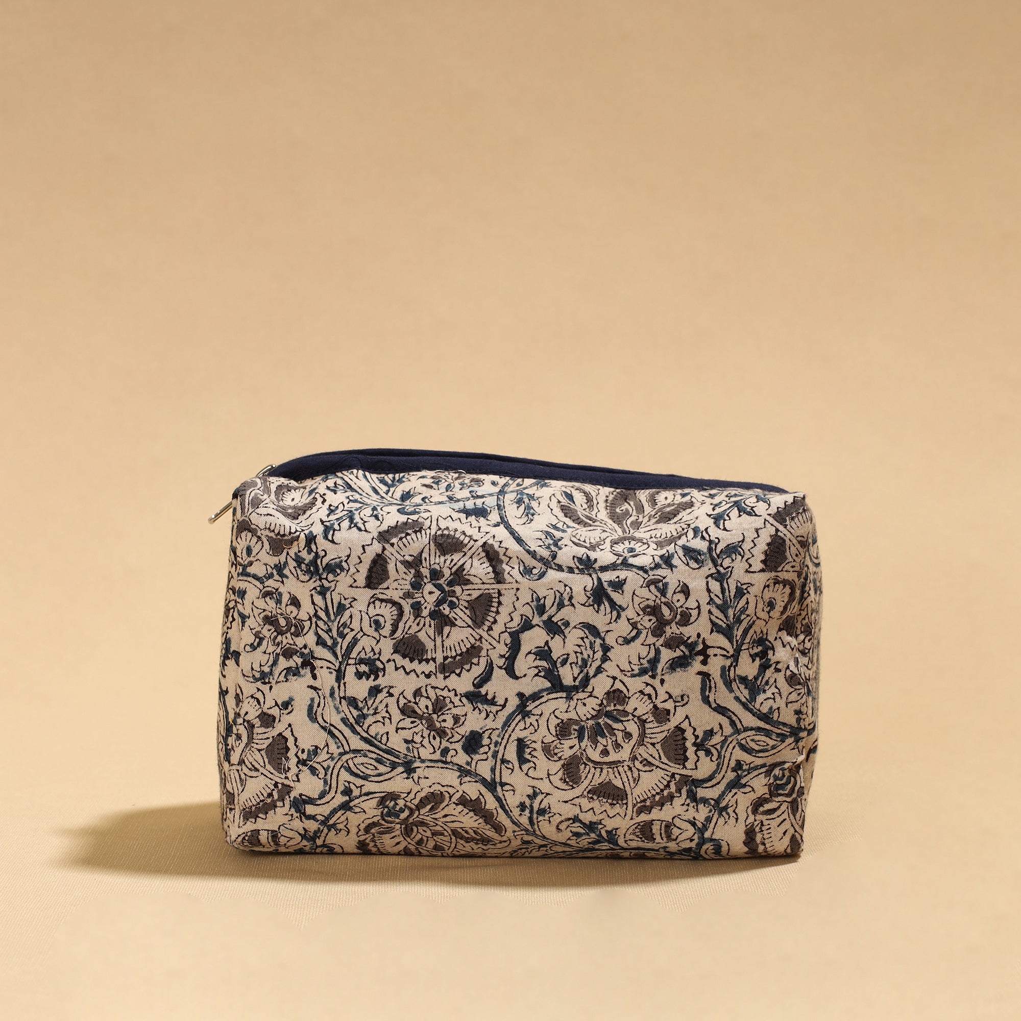 NOORI BAZAR Beige - Handmade cotton Toiletry Pouch 05