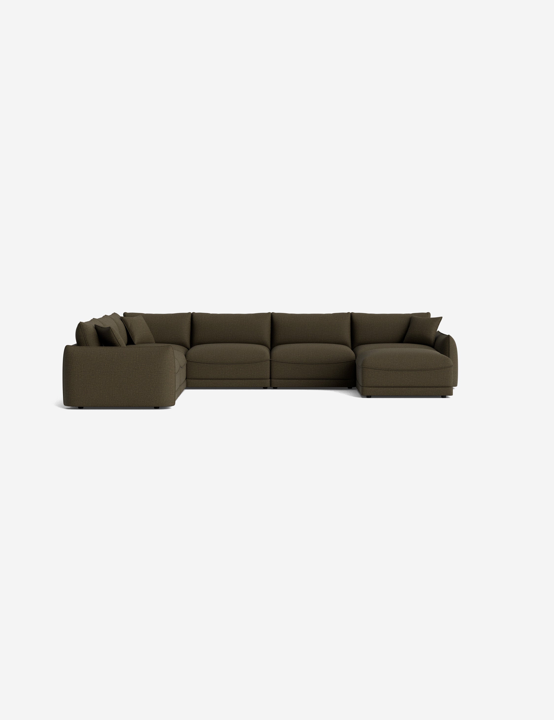 Lulu and Georgia Balmer Modular Corner Sectional Sofa With Ottoman - view 127