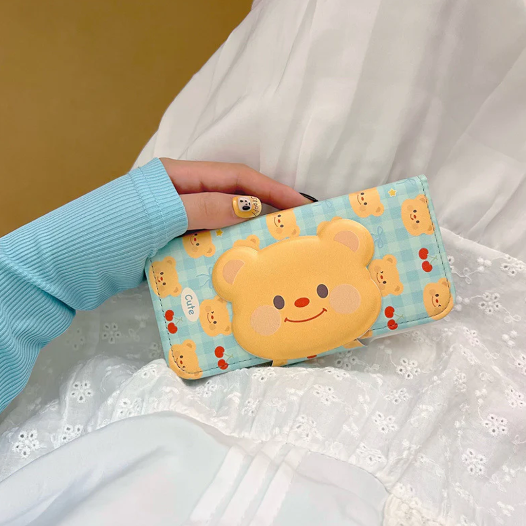 Peeperly Adorable Butter Bear Folding Case – No Color - view 2
