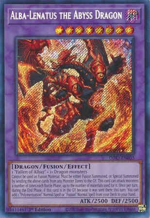 Yu-Gi-Oh! Alba-Lenatus the Abyss Dragon - DIFO-EN035 - Secret Rare - 1st Edition