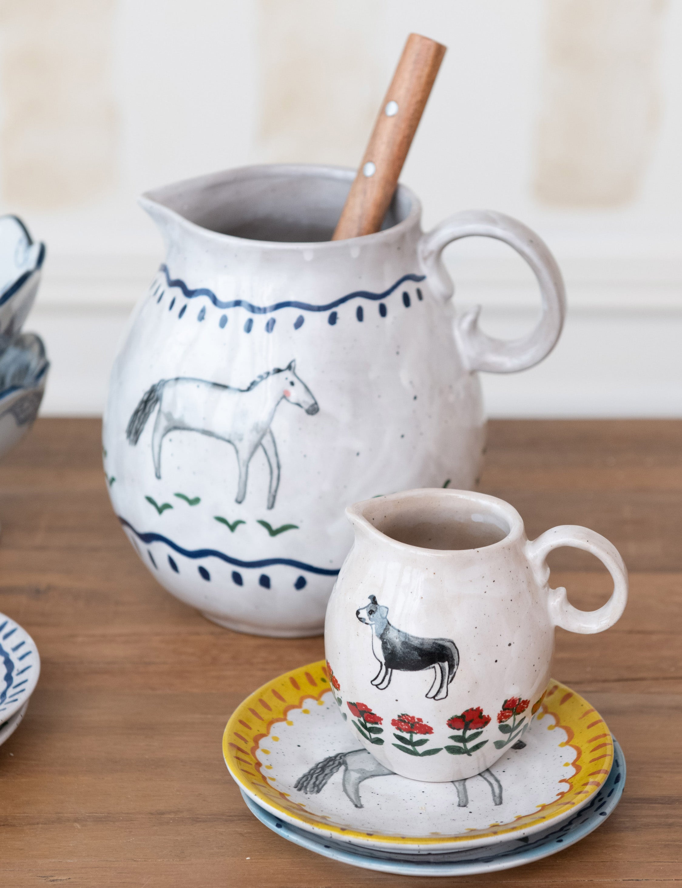 Lulu and Georgia Dalary Hand-Painted Plates (Set of 4) - view 2