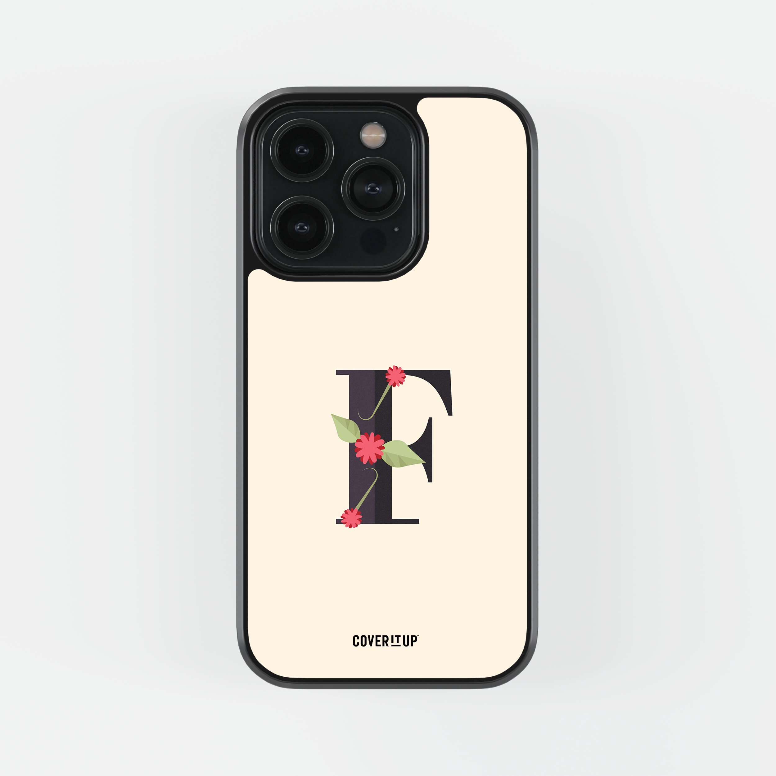Design Phone Cases Limited Edition Floral Initial Glass Case - view 13