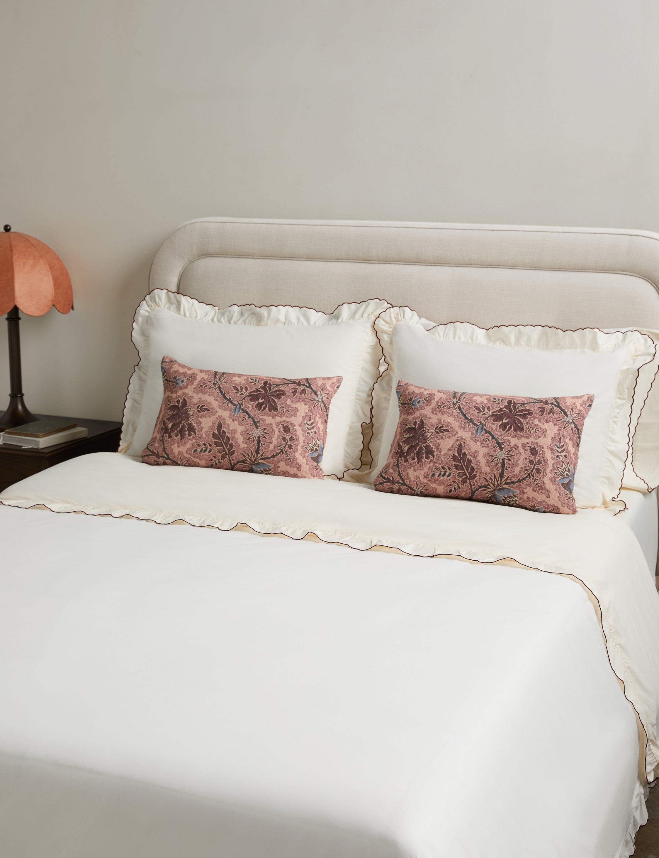 Lulu and Georgia Hatton Scalloped Percale Duvet Cover