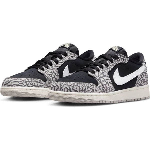 Kicks Machine Air Jordan 1 Low Black Cement Sale - view 2