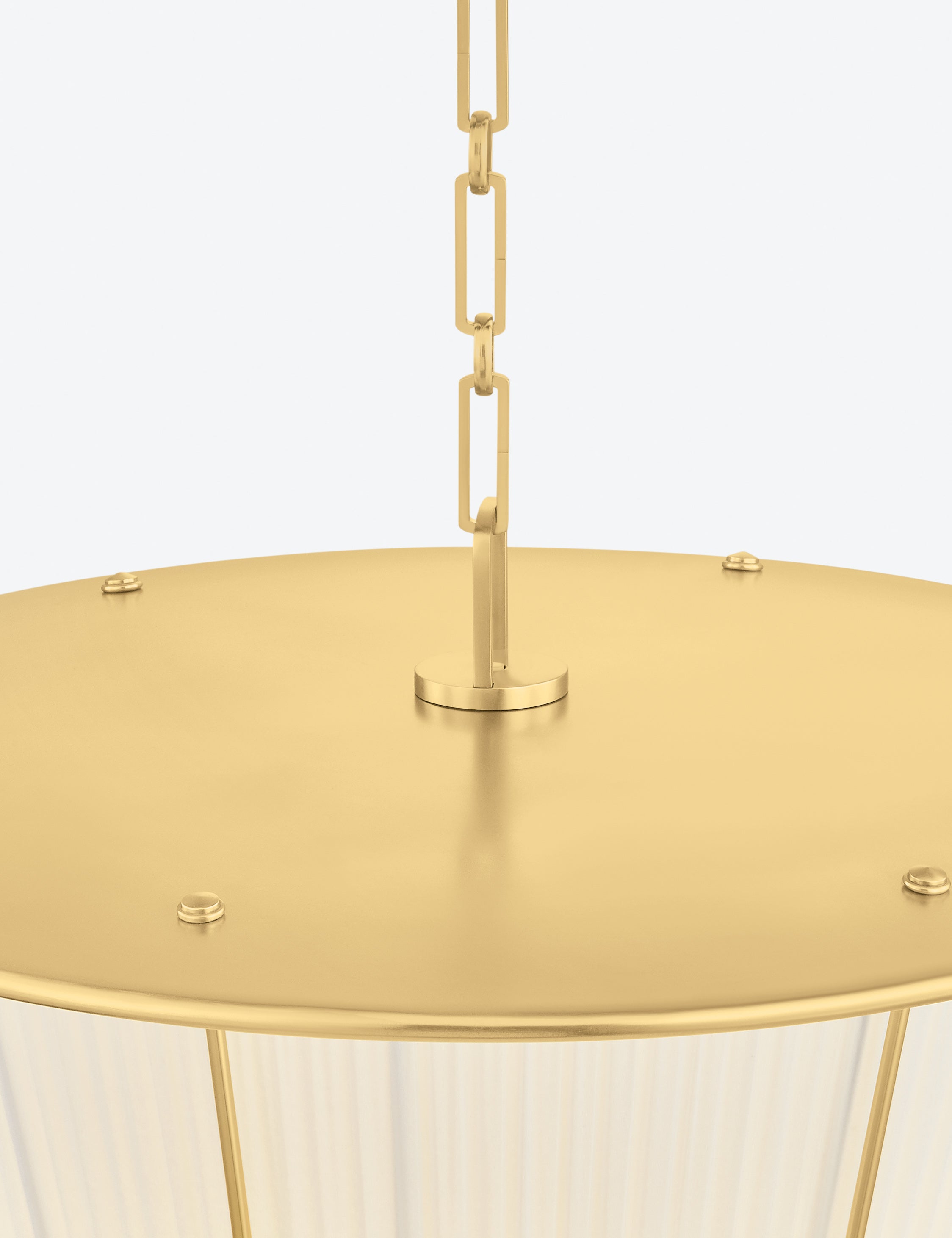 Lulu and Georgia Englert Pendant Light – Aged Brass and Ivory - view 12