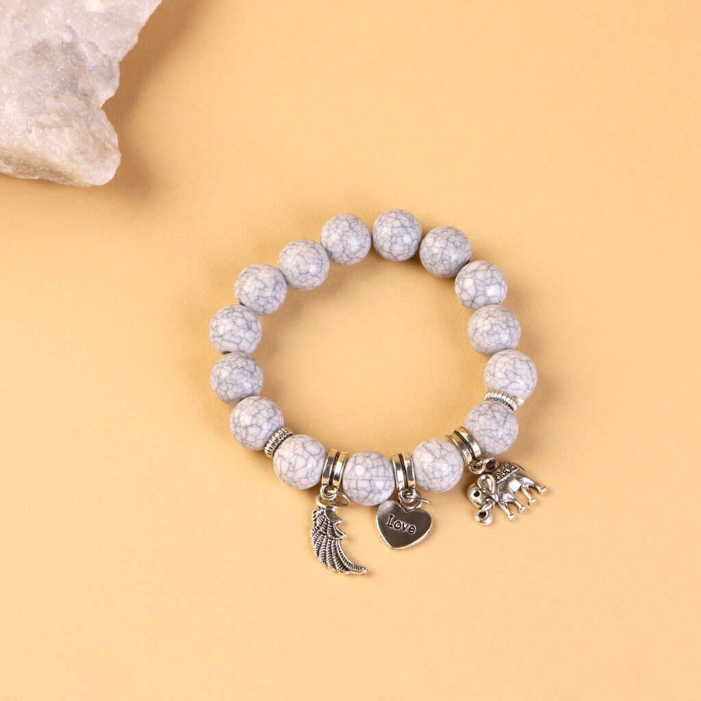 Bigsmall Beaded Wing Bracelet Set - view 2