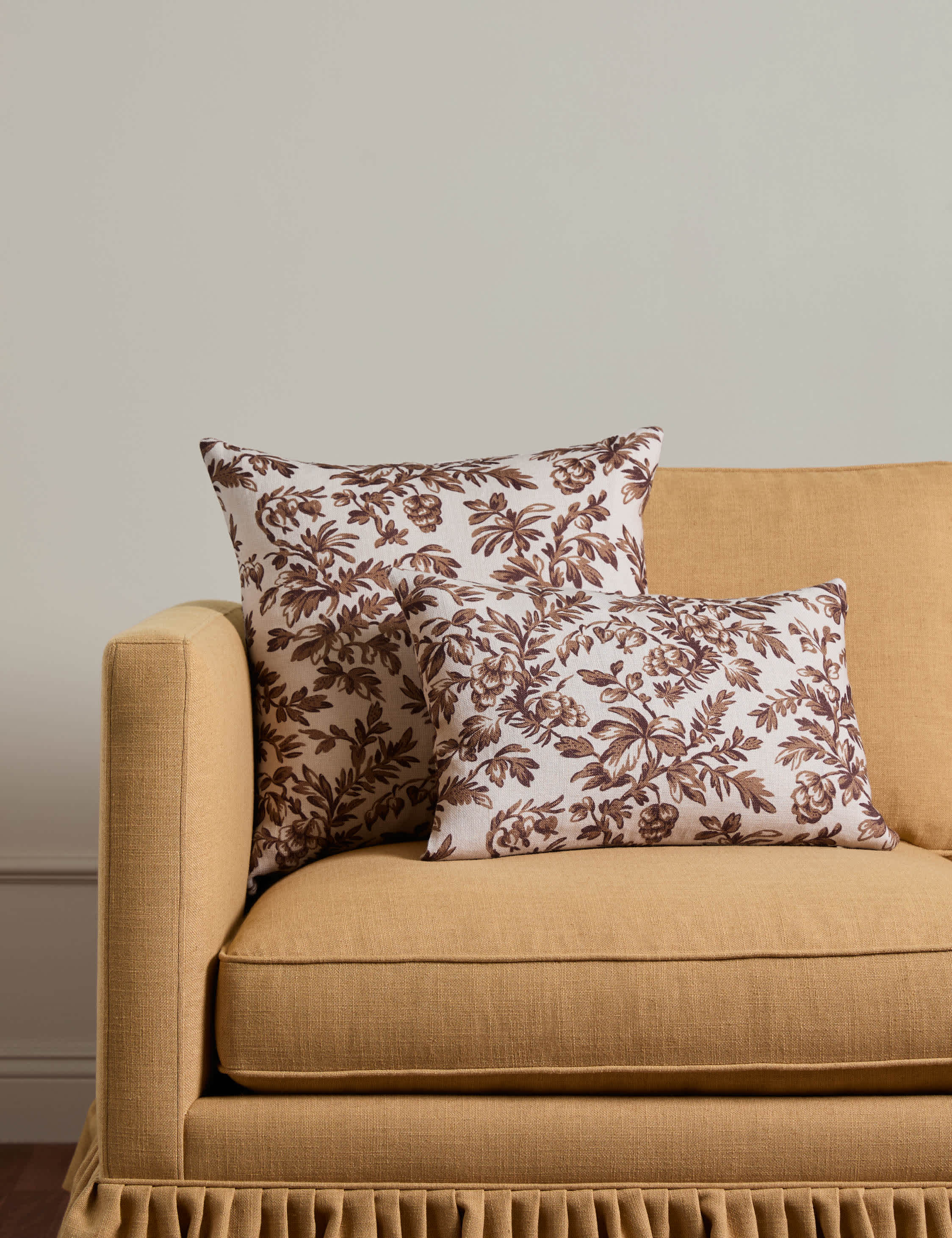 Lulu and Georgia Willemark Linen Pillow – Brown - view 4
