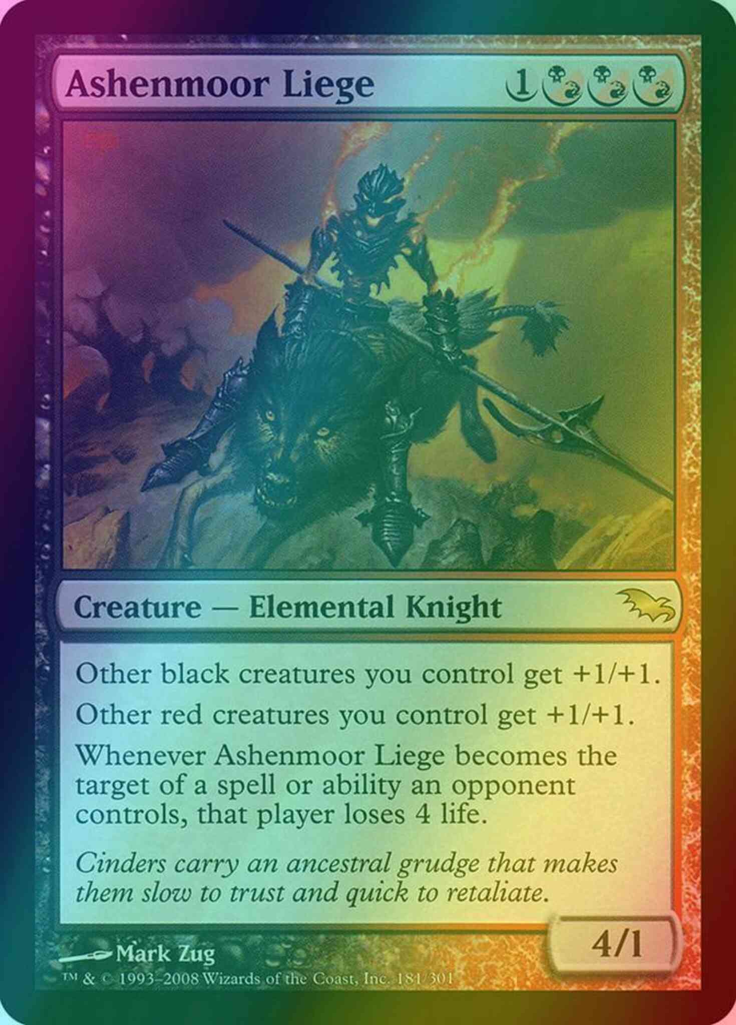 Ashenmoor liege 181 – Magic Ashenmoor Liege [181] [Shadowmoor] [Foil]