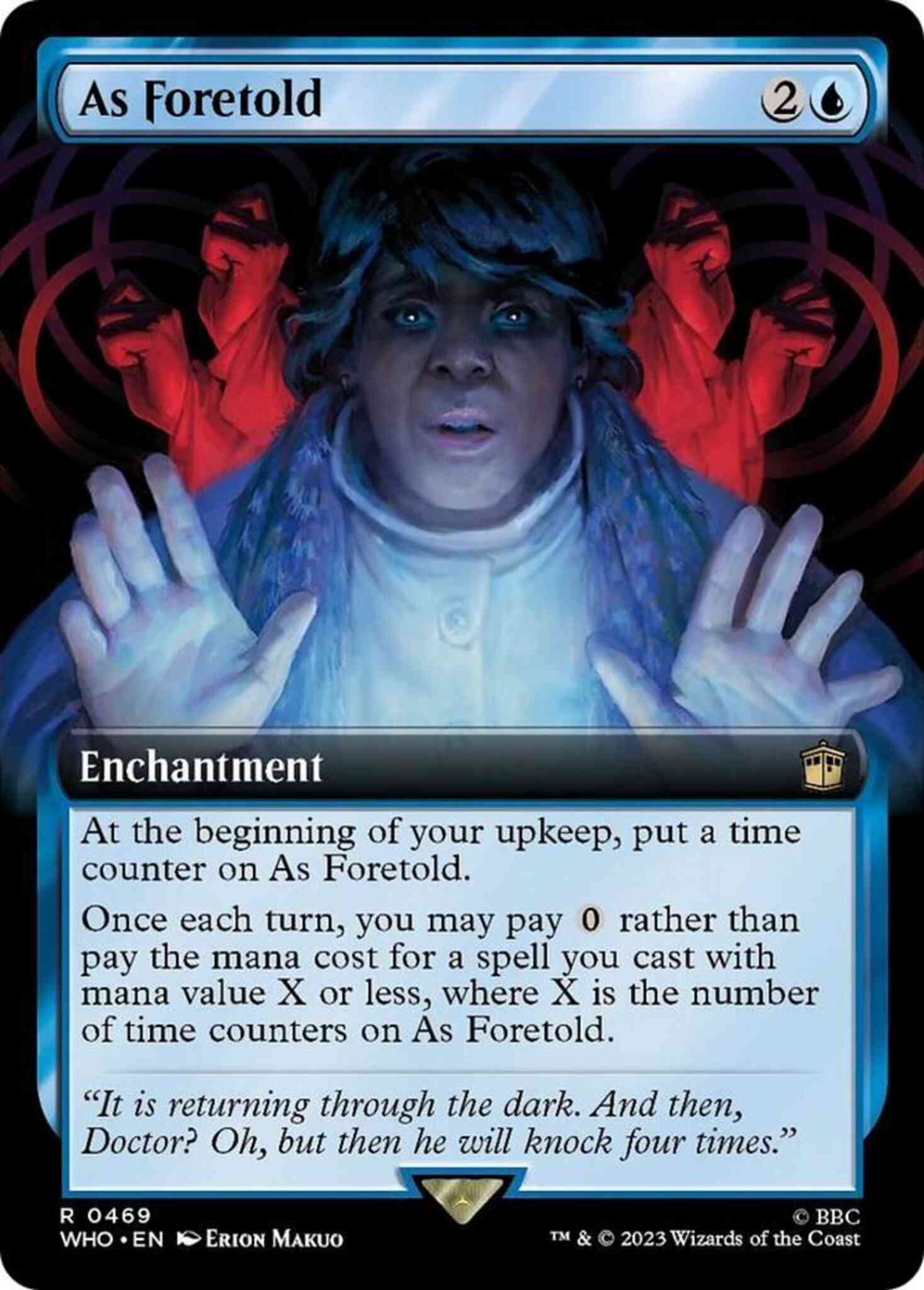 As foretold 469 – Magic As Foretold [469] [Extended Art] [Universes Beyond: Doctor Who] [Non-Foil]
