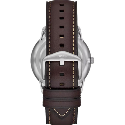 Fossil Neutra Silver Dial & Brown Strap 44 MM Watch for Men - view 2