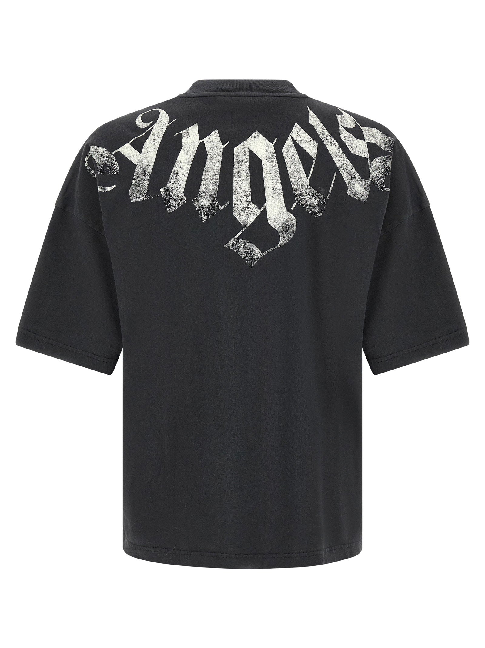 Palm Angels Craquelé Gothic Print T-shirt – 100% cotton - view 2