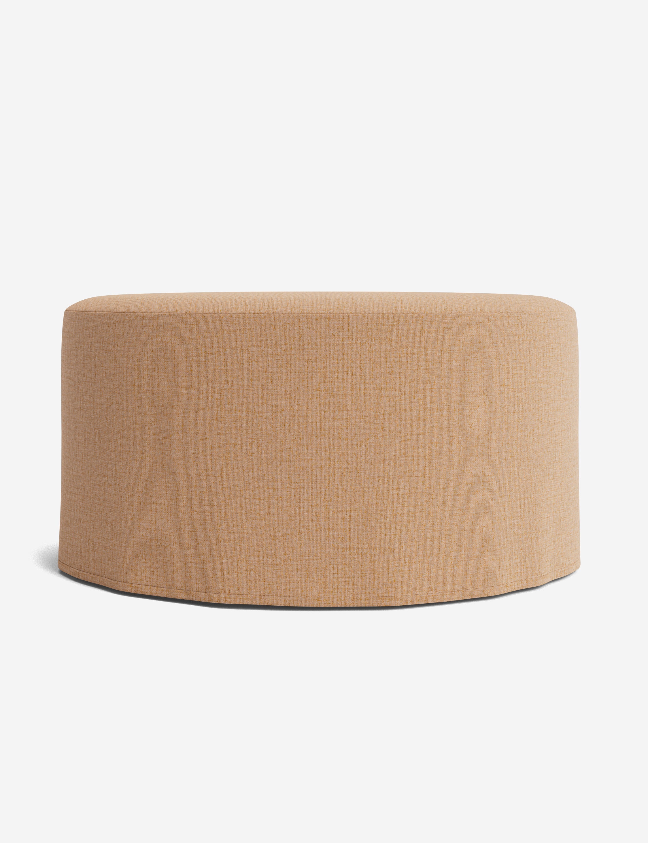 Lulu and Georgia Portola Slipcover Round Ottoman - view 32