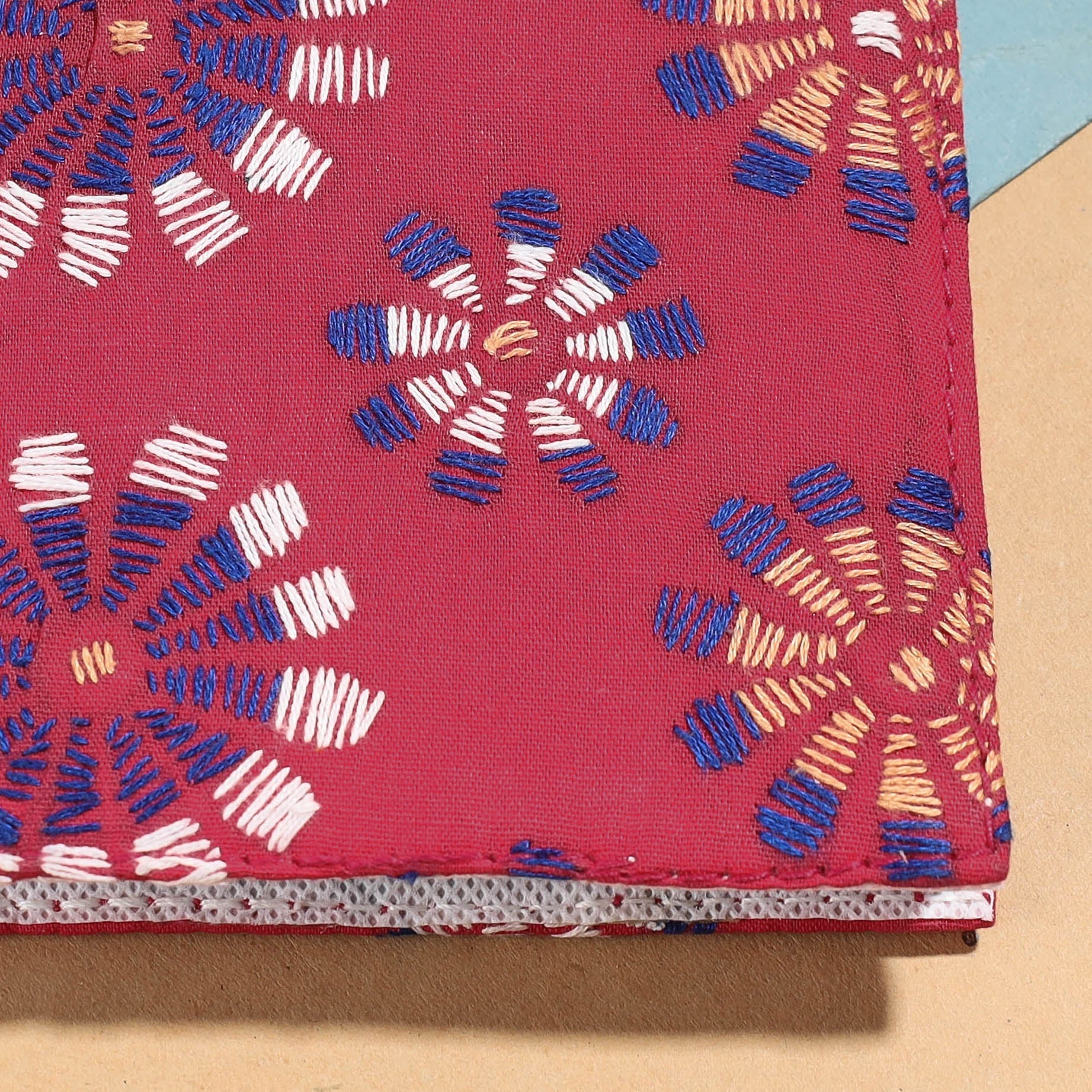 ASALKAAR Bengal Kantha Work Handcrafted Notepad (5 x 4 in) - view 2