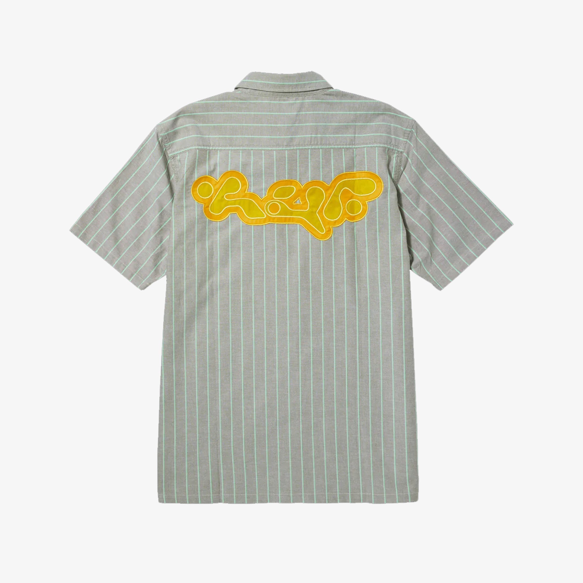 Huf | Parker Work Shirt { White/green - view 3
