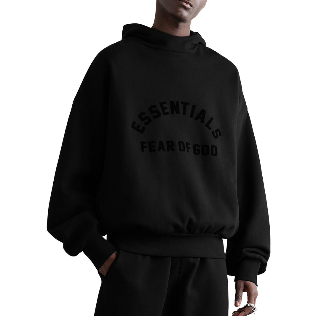 Fear Of God Essentials Black Hoodie (SS23) - view 3