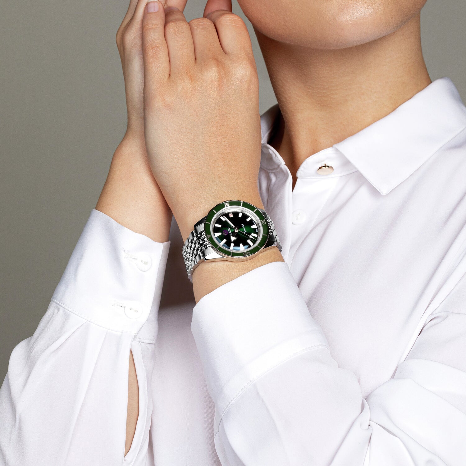 Rado Captain Cook Unisex Automatic Green Dial Analog Stainless Steel Watch R32500323 - view 4