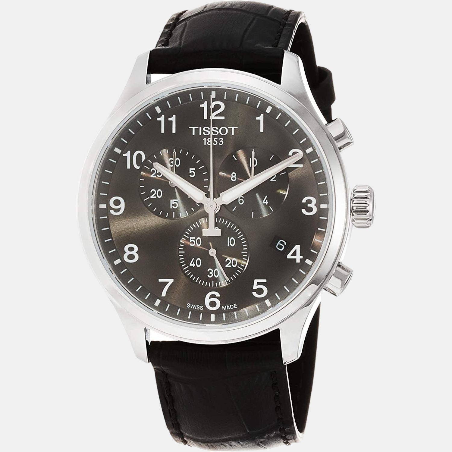 Tissot Chrono Xl Classic Men Quartz Black Dial Chronograph Leather Watch T1166171605700 - view 2