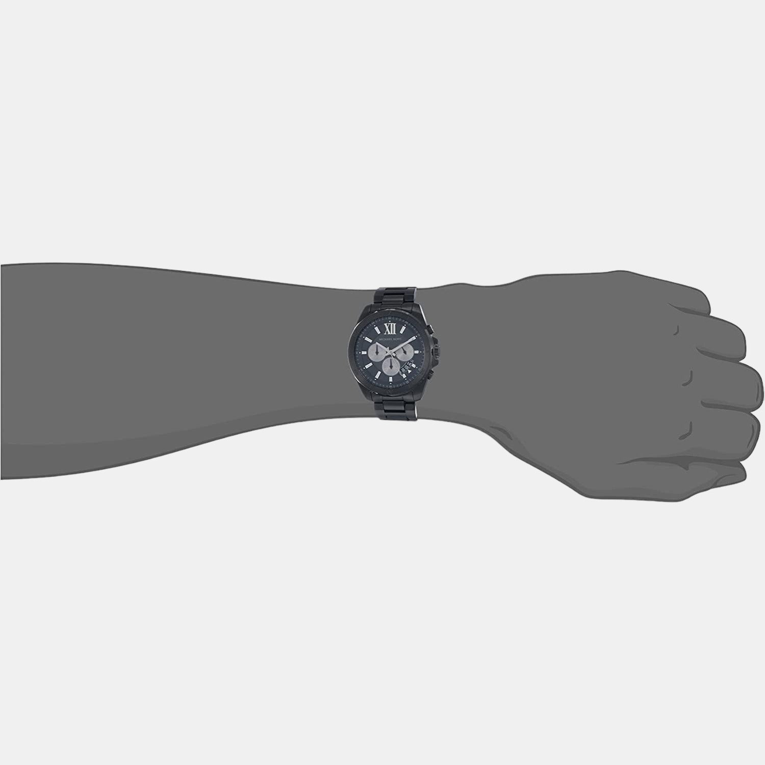 Michael Kors Brecken Men Quartz Black Dial Chronograph Stainless Steel Watch MK8858 - view 3