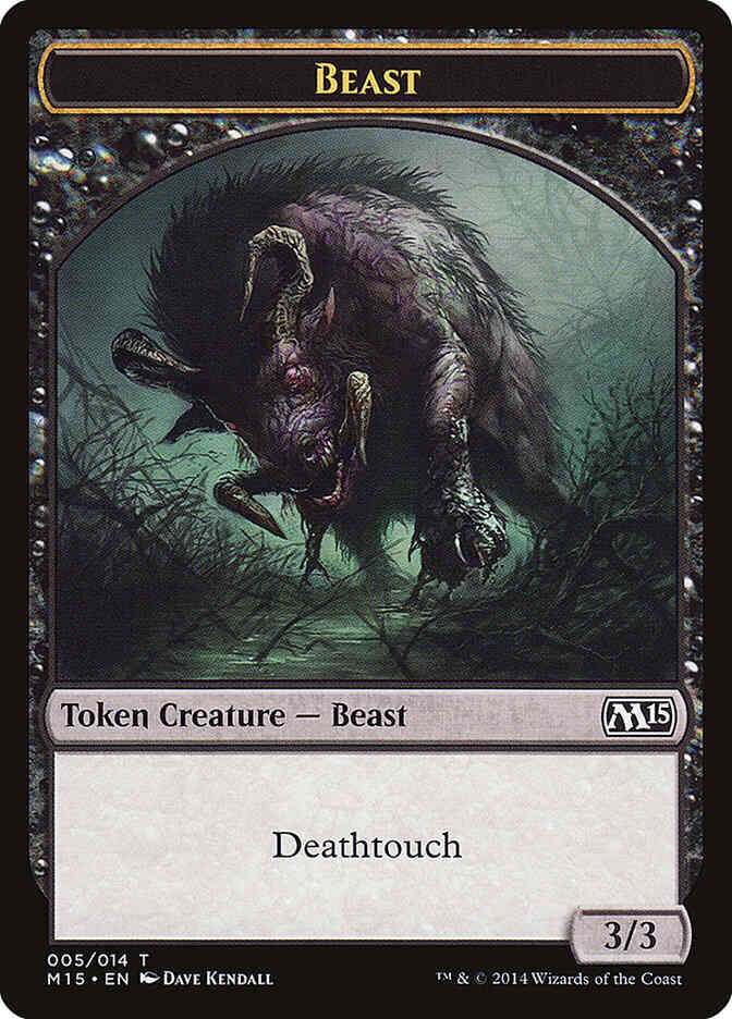 Token 05 magic – Beast Token [05] [Magic 2015 Tokens] [Non-Foil]