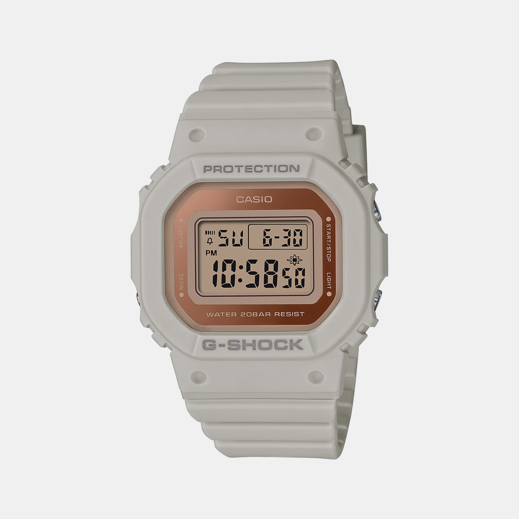 Casio G-Shock Women Quartz Rose Gold Dial Digital Resin Watch G1356
