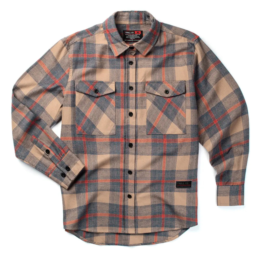 Radial Women's Rae Flannel – Beige Red Navy