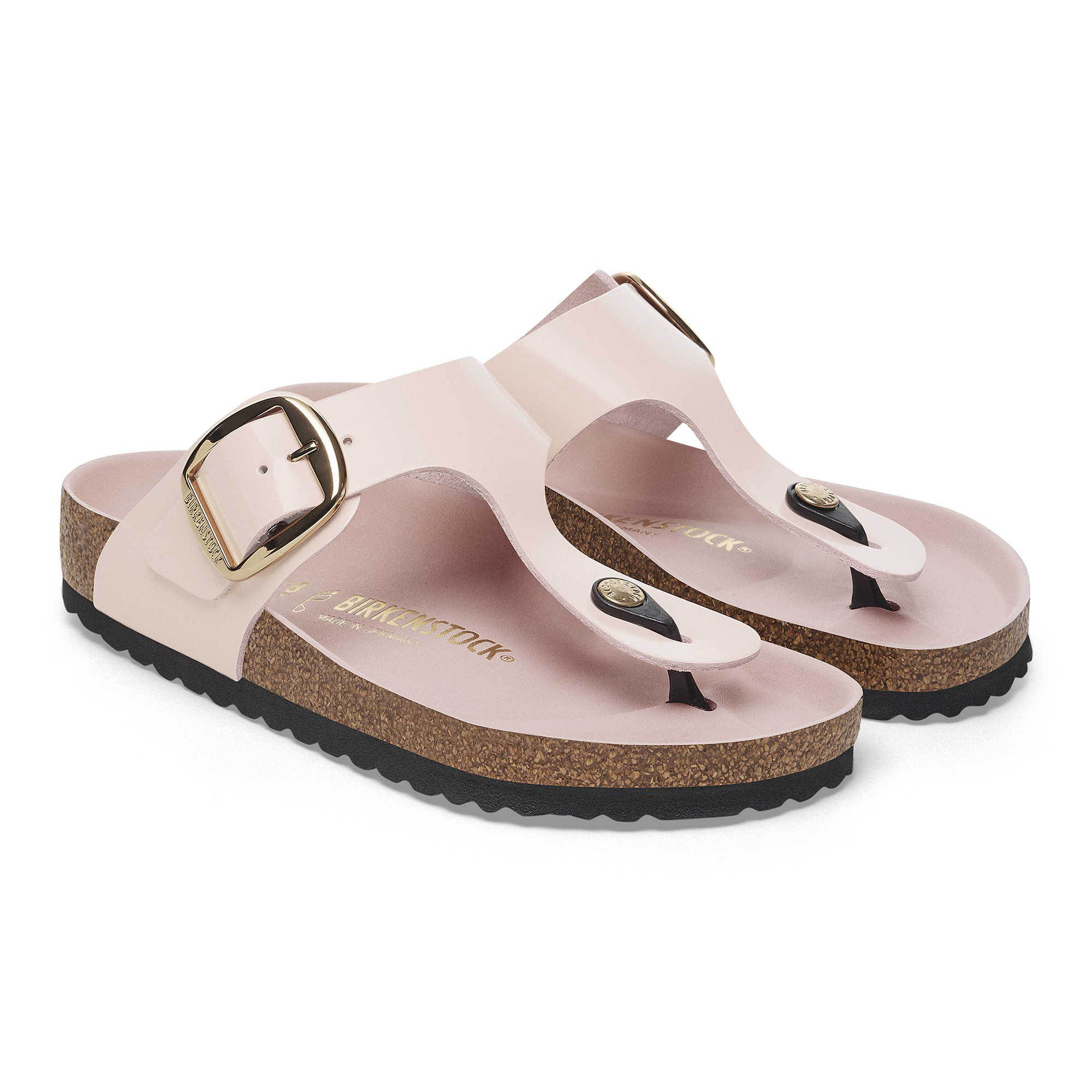 Birkenstock Gizeh Big Buckle Natural Leather Patent - view 4