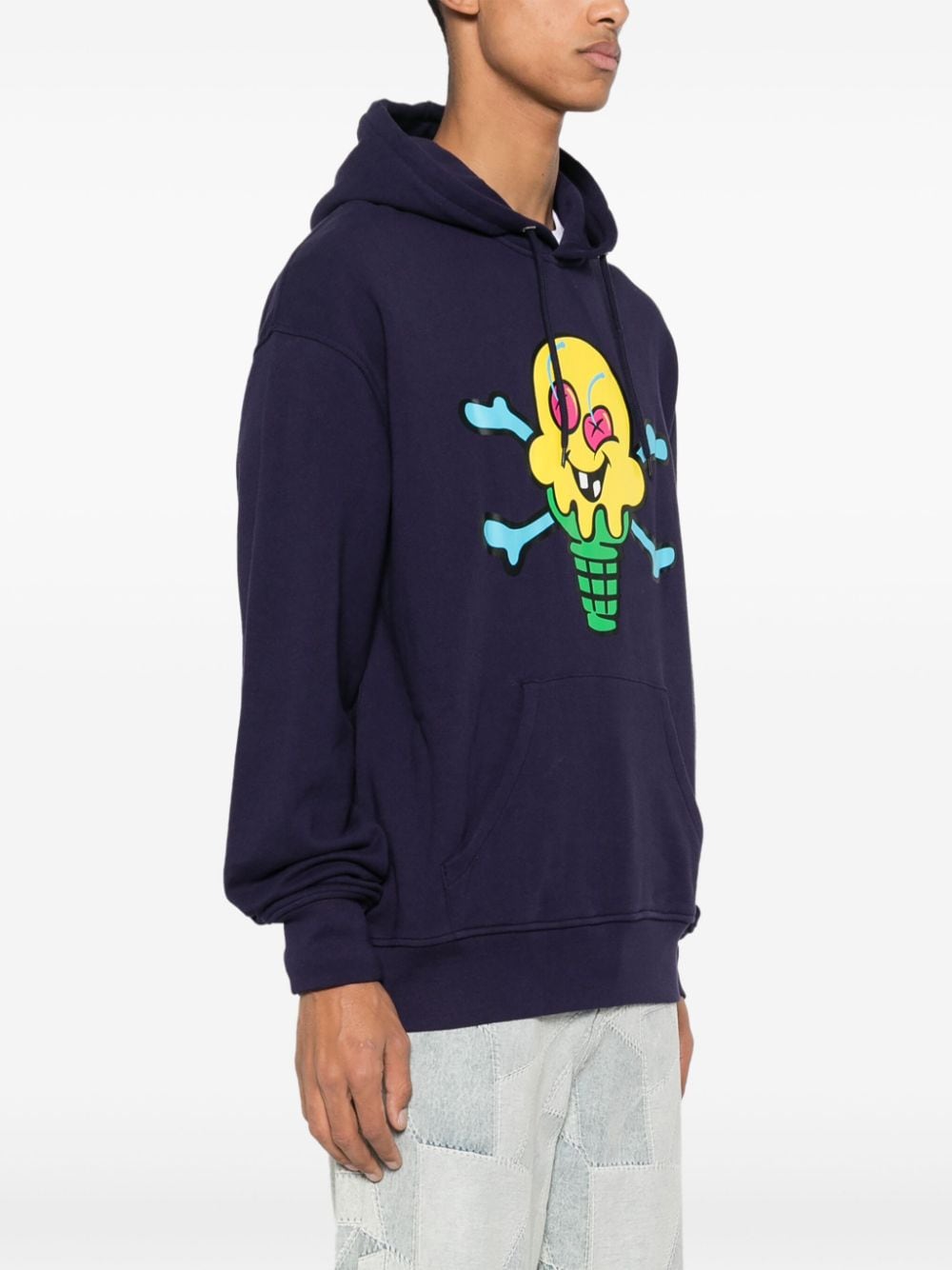 Icecream Cones&Bones printed hoodie – Cotton 100% - view 2
