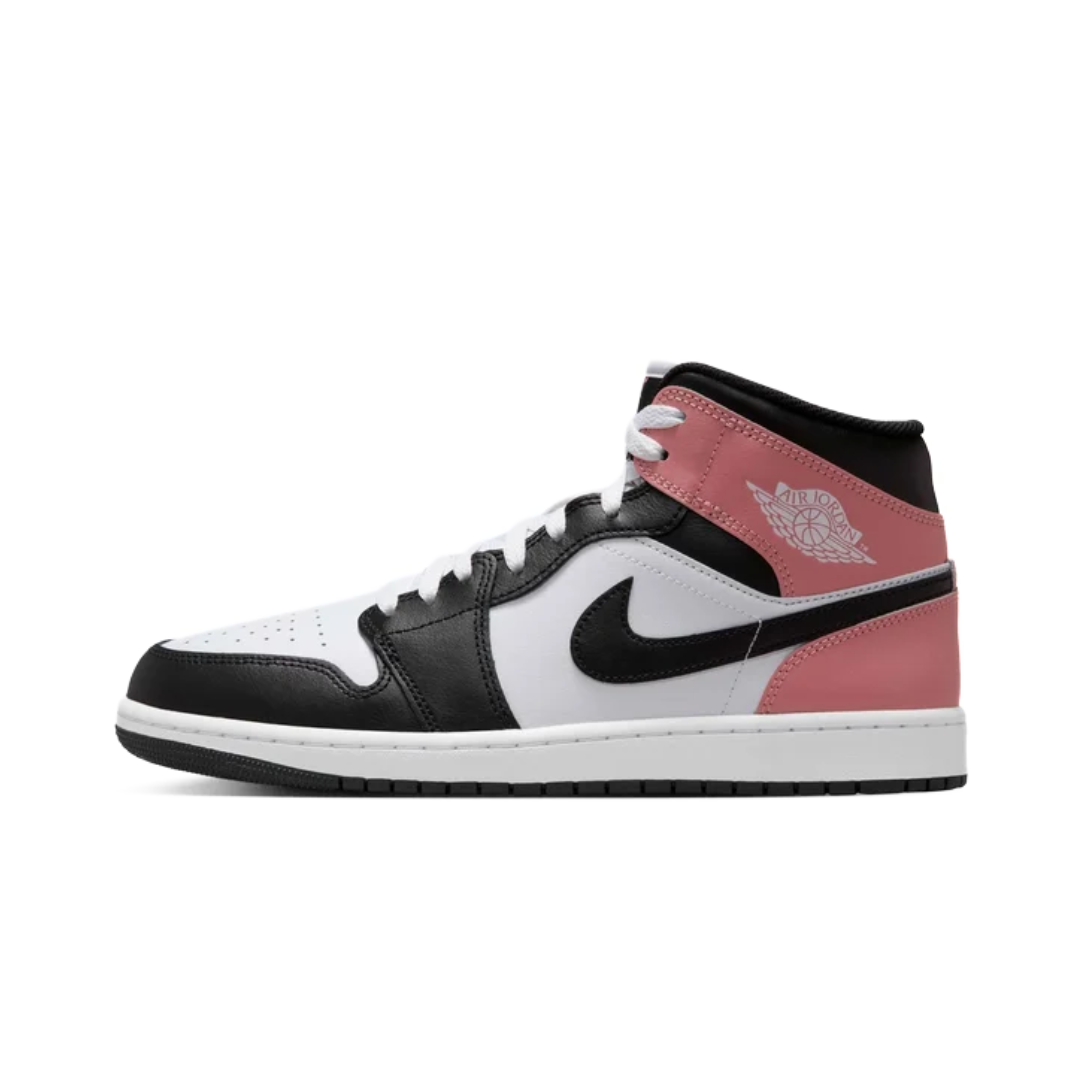 Nike Air Jordan Jordan 1 Mid White Rust Pink Black