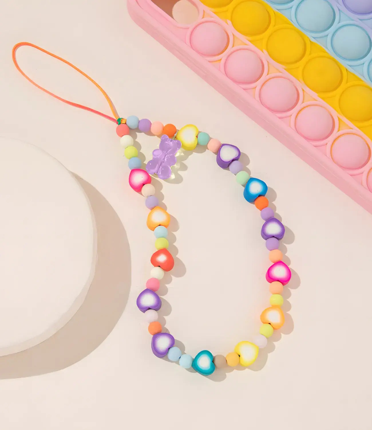 The Case Company Heart Love Beaded Phone Charm