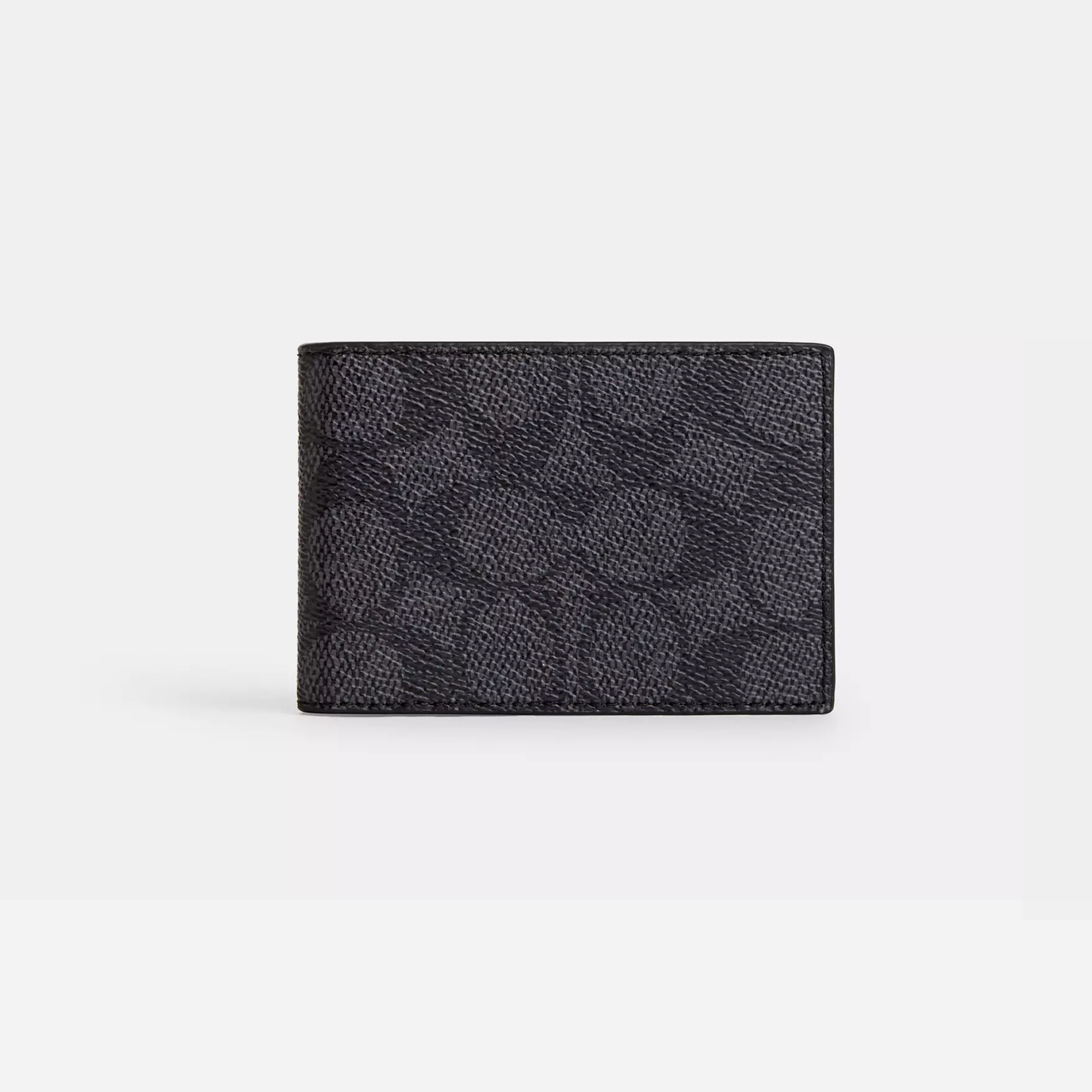 Coach Compact Billfold Wallet In Signature Canvas