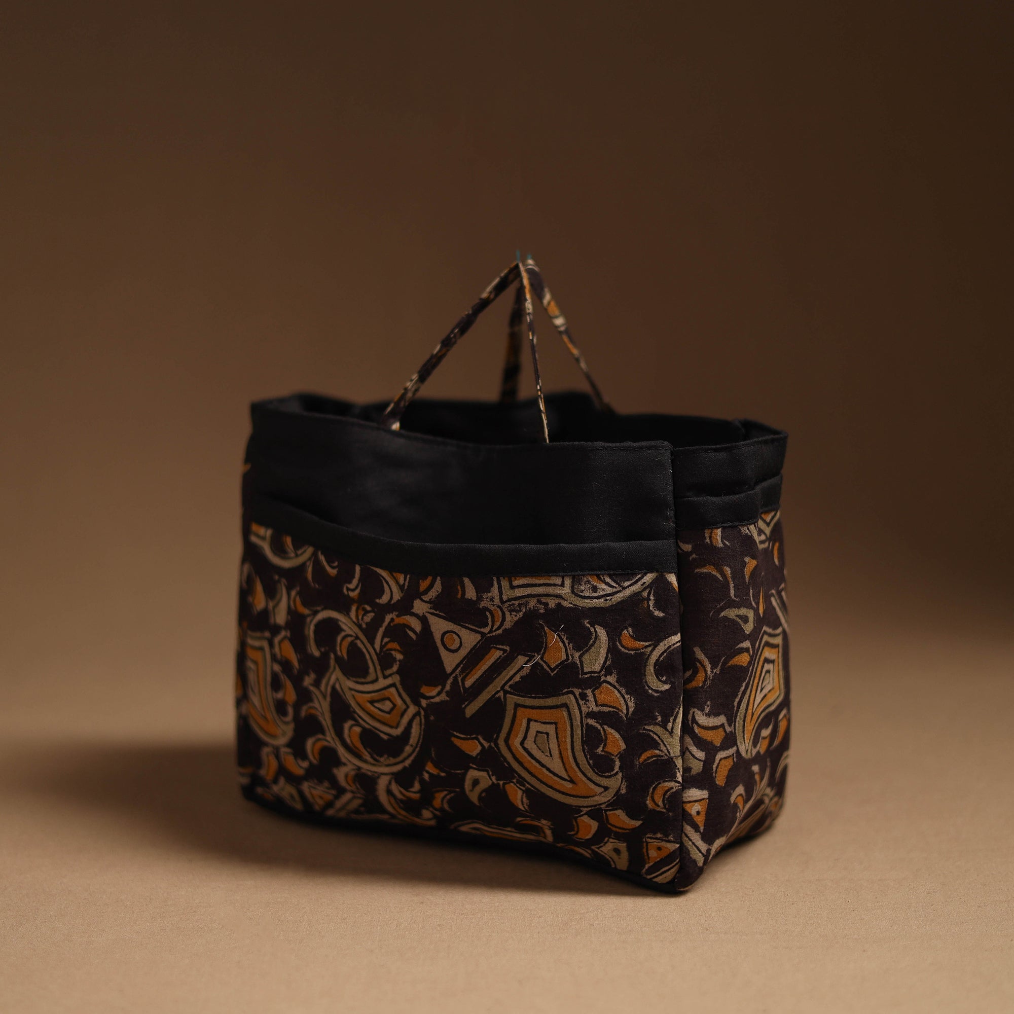 NOORI BAZAR Brown - Handcrafted Cotton Cosmetic/Toiletry Bag 14 - view 2