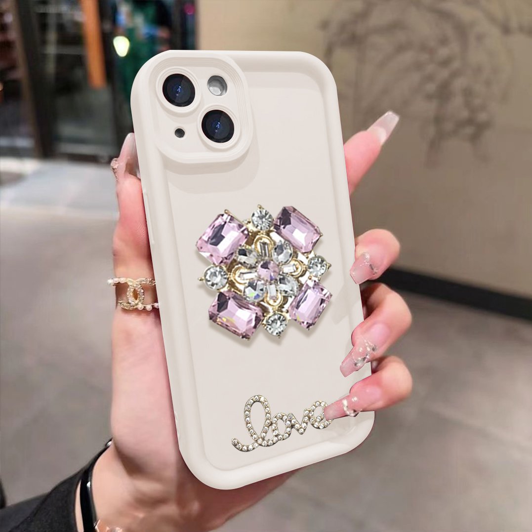 Peeperly Glamorous Rhinestone Pearl Case with Bracelet - view 3
